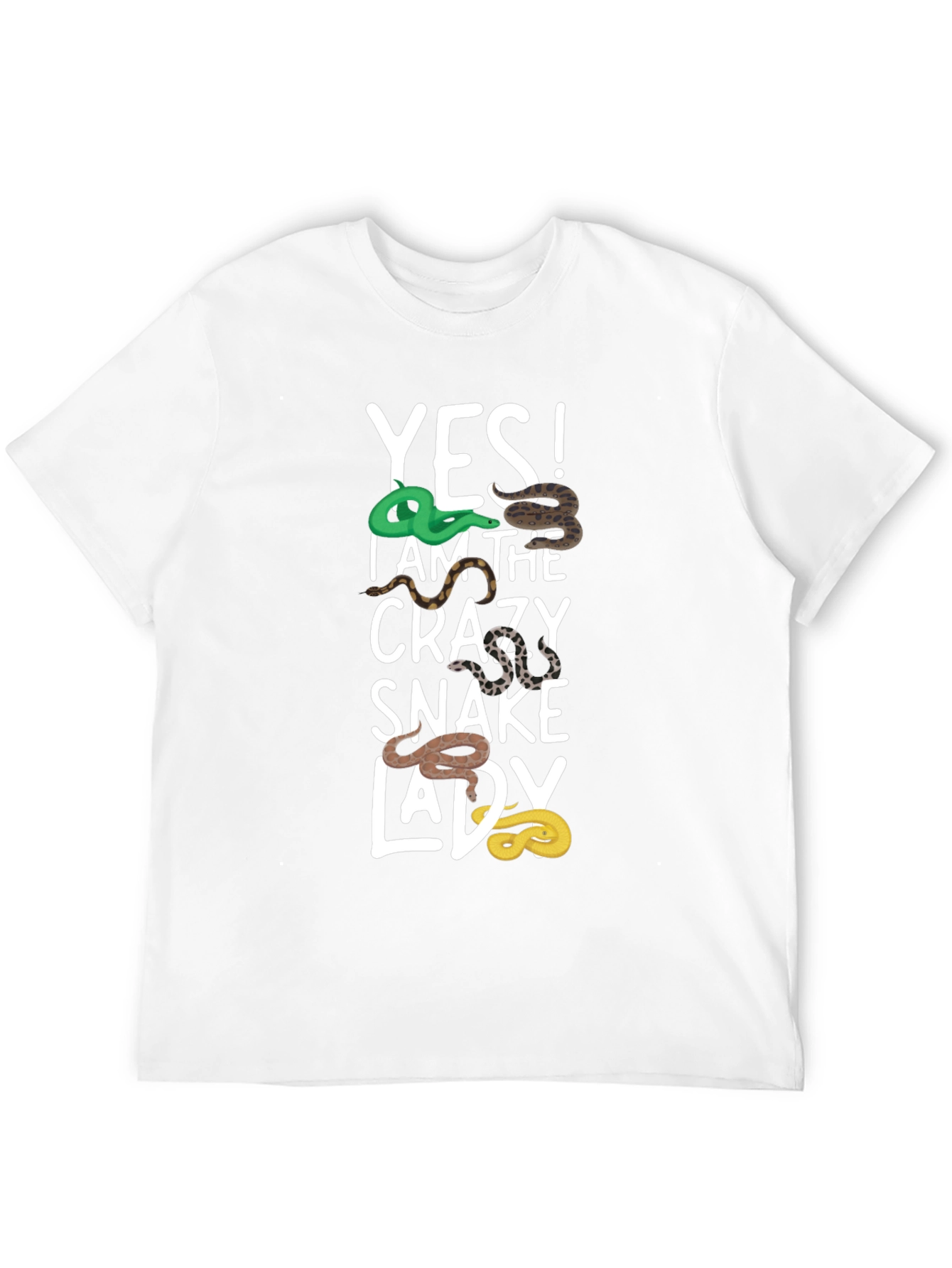 Crazy Snake Lady T-Shirt - Unique Reptile Lover Tee