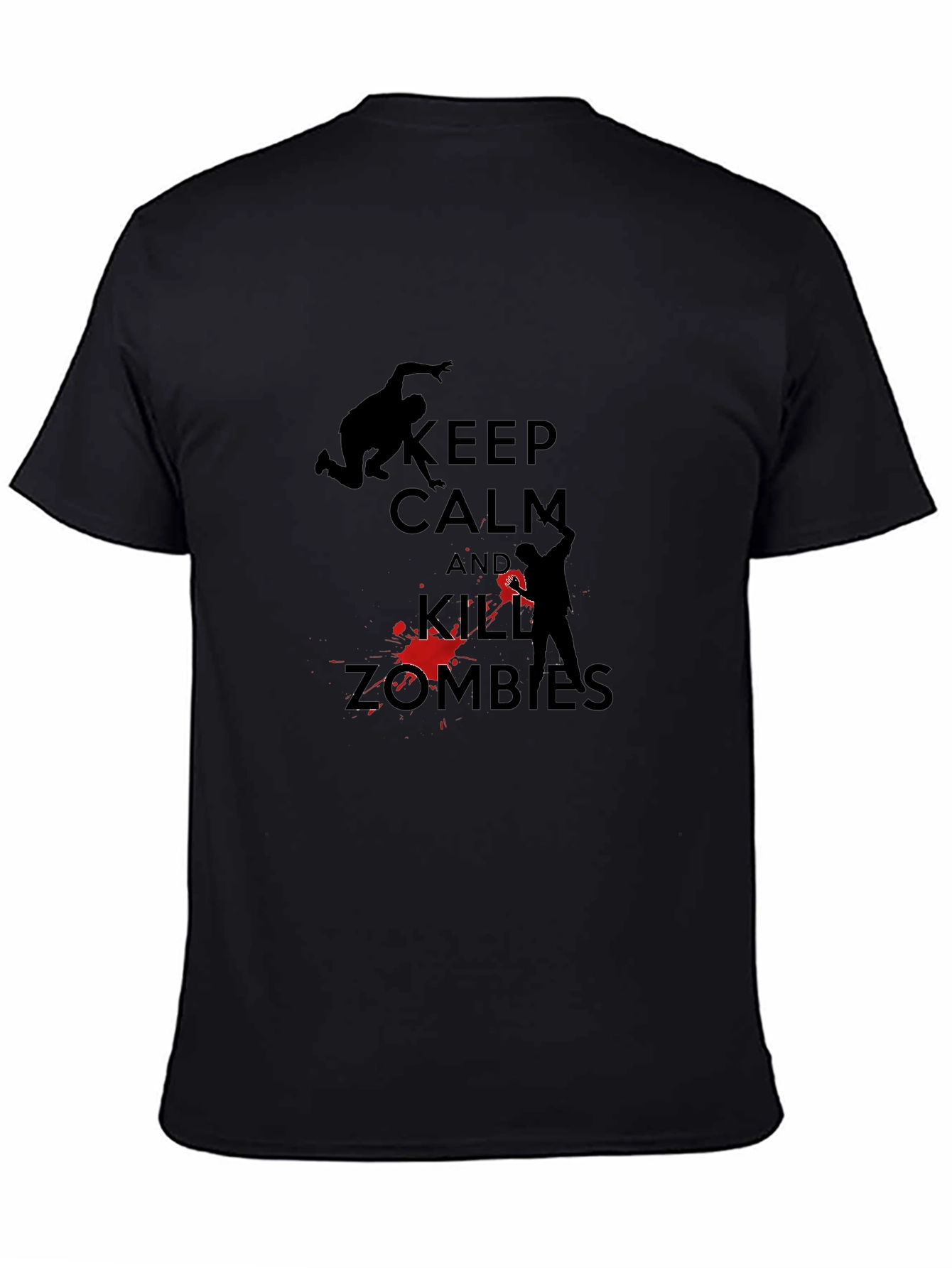Keep Calm Kill Zombies T-Shirt - Black
