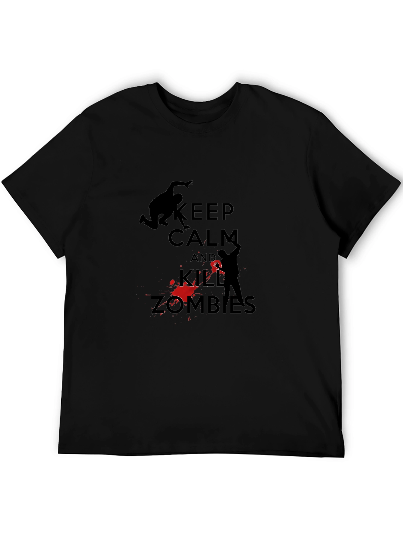 Keep Calm Kill Zombies T-Shirt - Black
