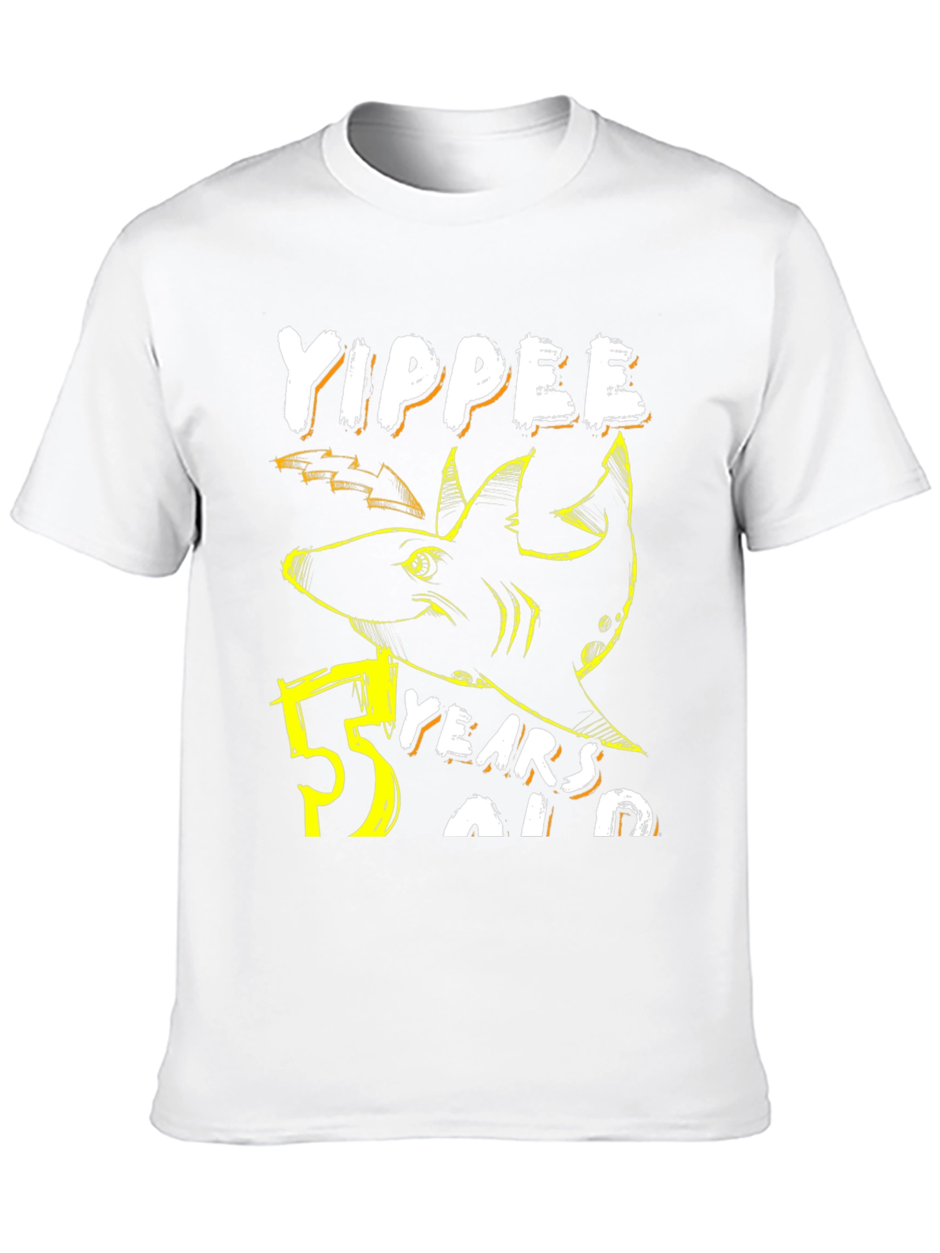 Yippee 53 Years Old Shark Graphic T-Shirt