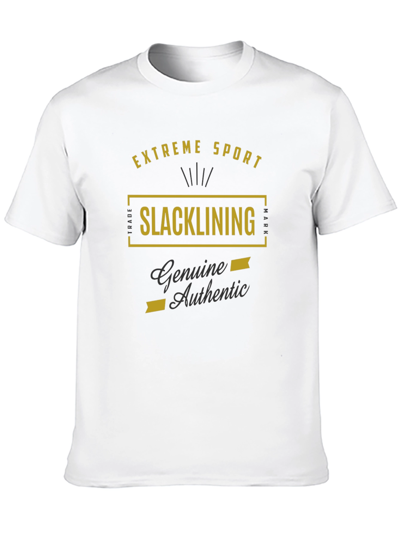Extreme Sport Slacklining T-Shirt - Genuine Authentic Design