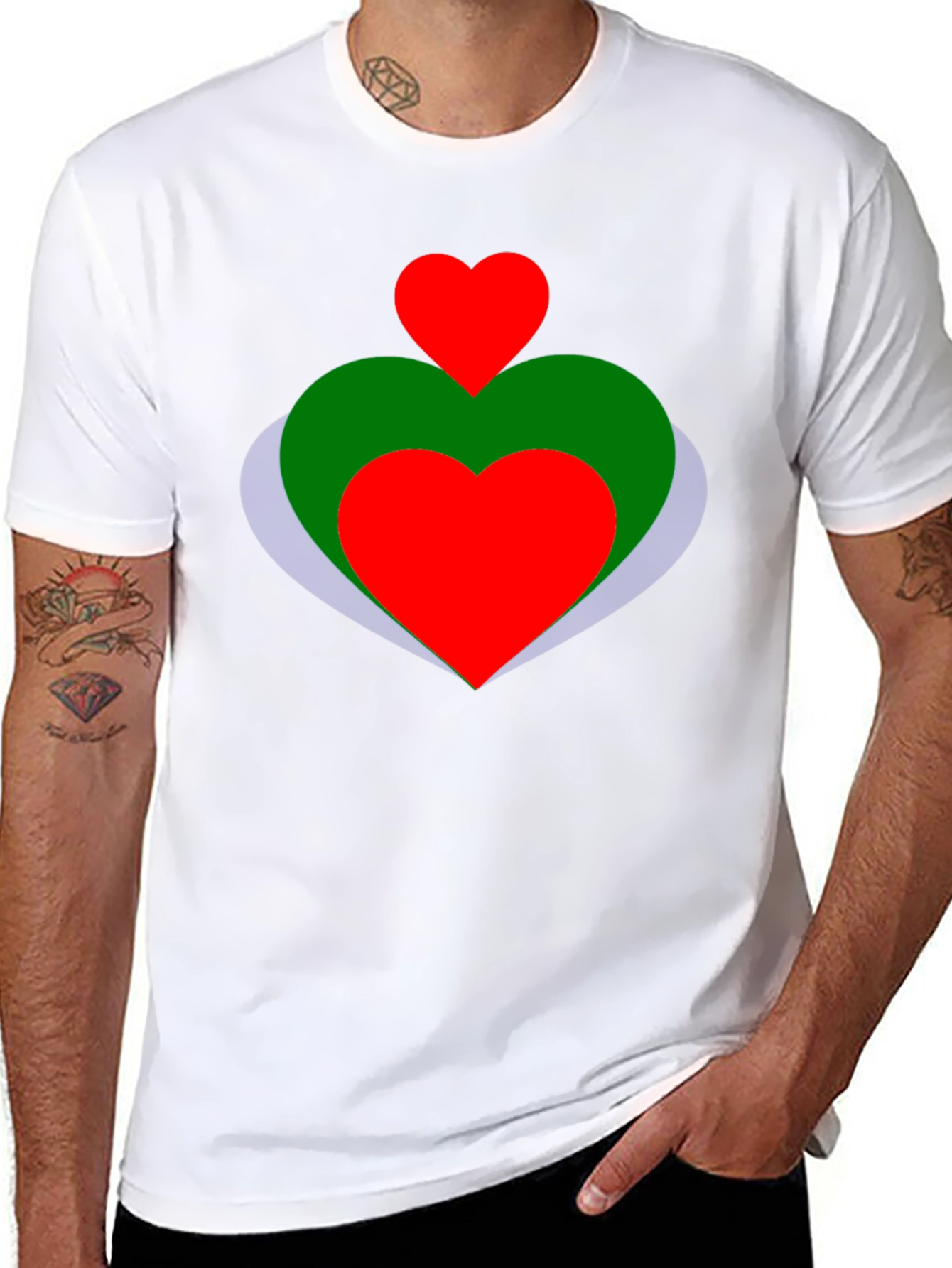 Heart Graphic T-Shirt - Stylish and Unique