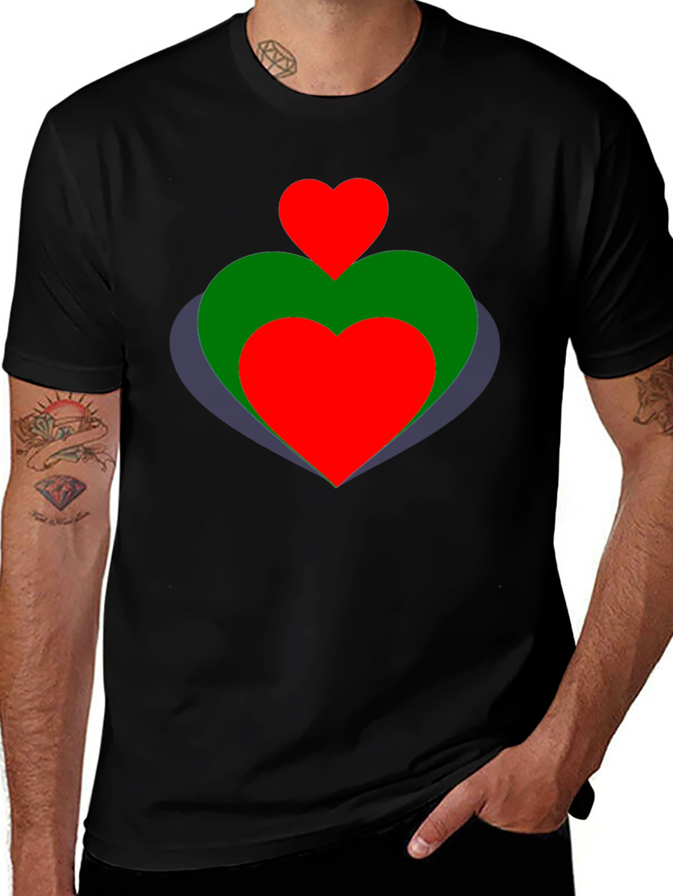 Heart Graphic T-Shirt - Stylish and Unique