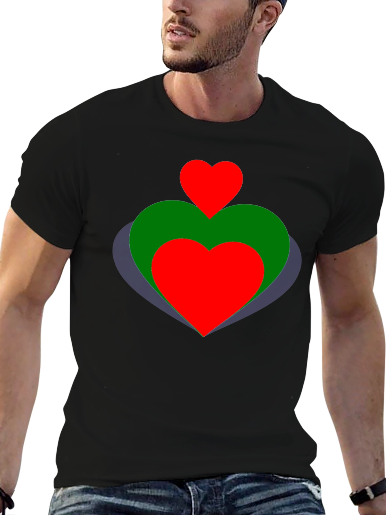 Heart Graphic T-Shirt - Stylish and Unique