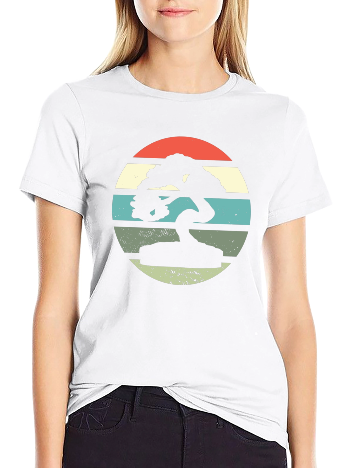 Bonsai Tree Graphic T-Shirt Retro Design