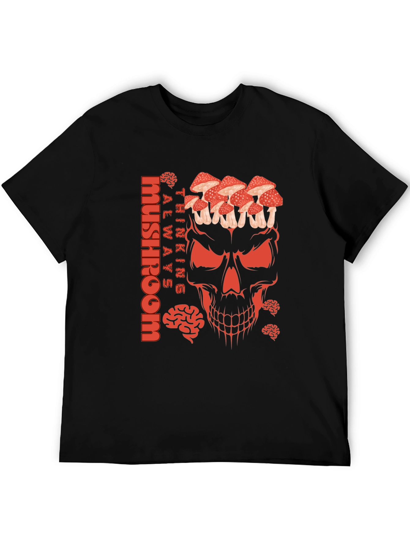 Mushroom Skull Graphic Tee