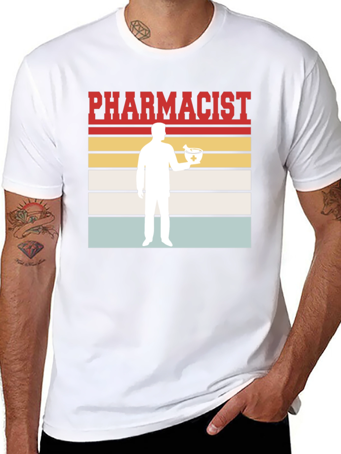 Pharmacist Retro Style Graphic T-Shirt