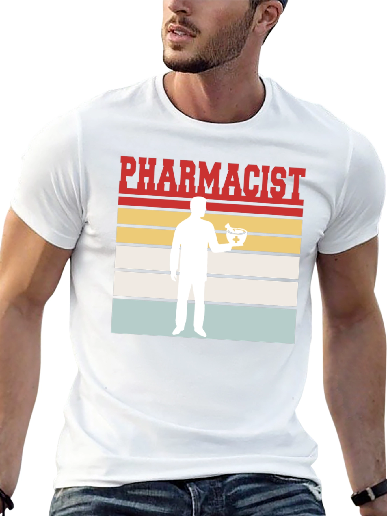 Pharmacist Retro Style Graphic T-Shirt