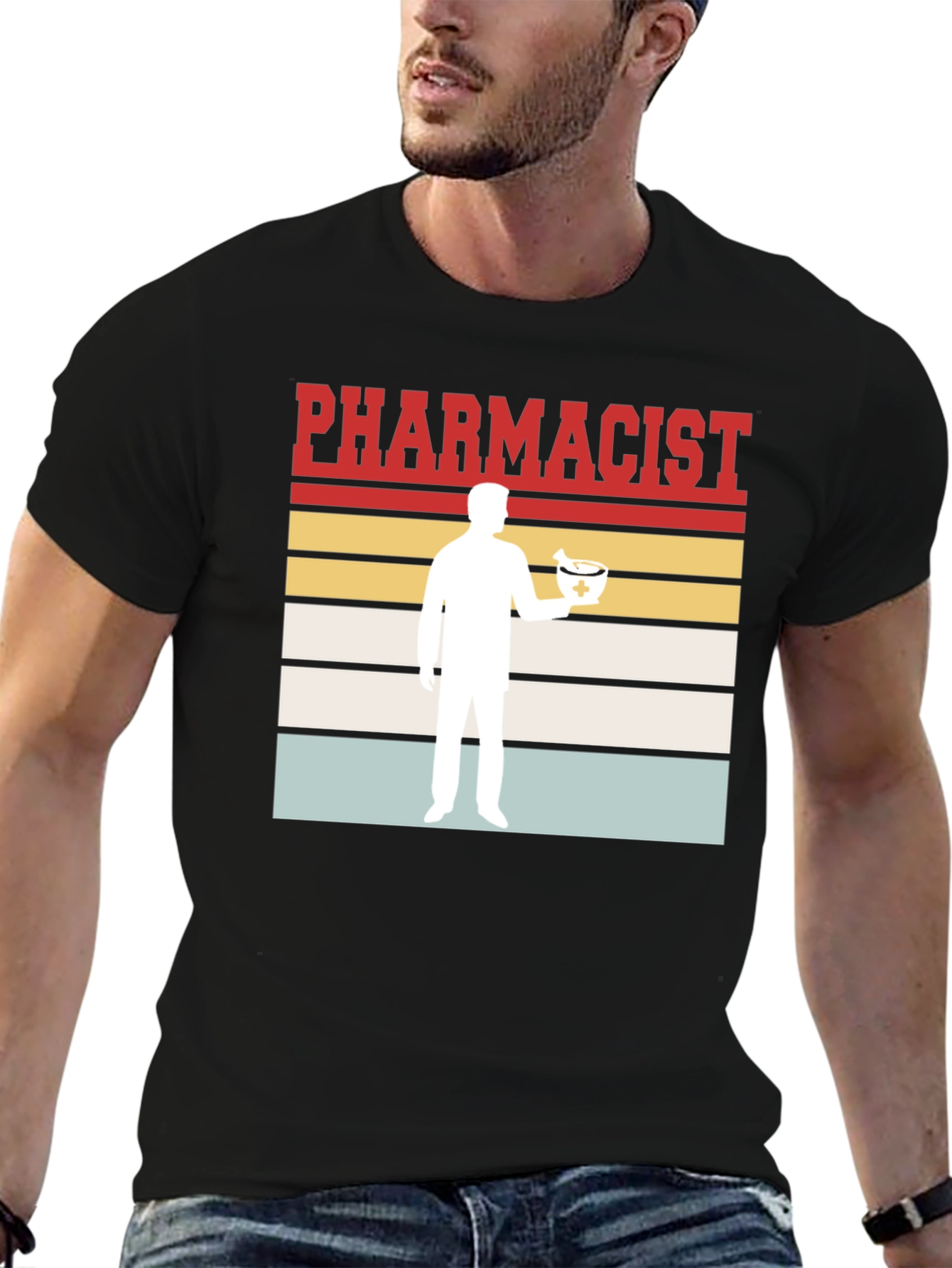 Pharmacist Retro Style Graphic T-Shirt