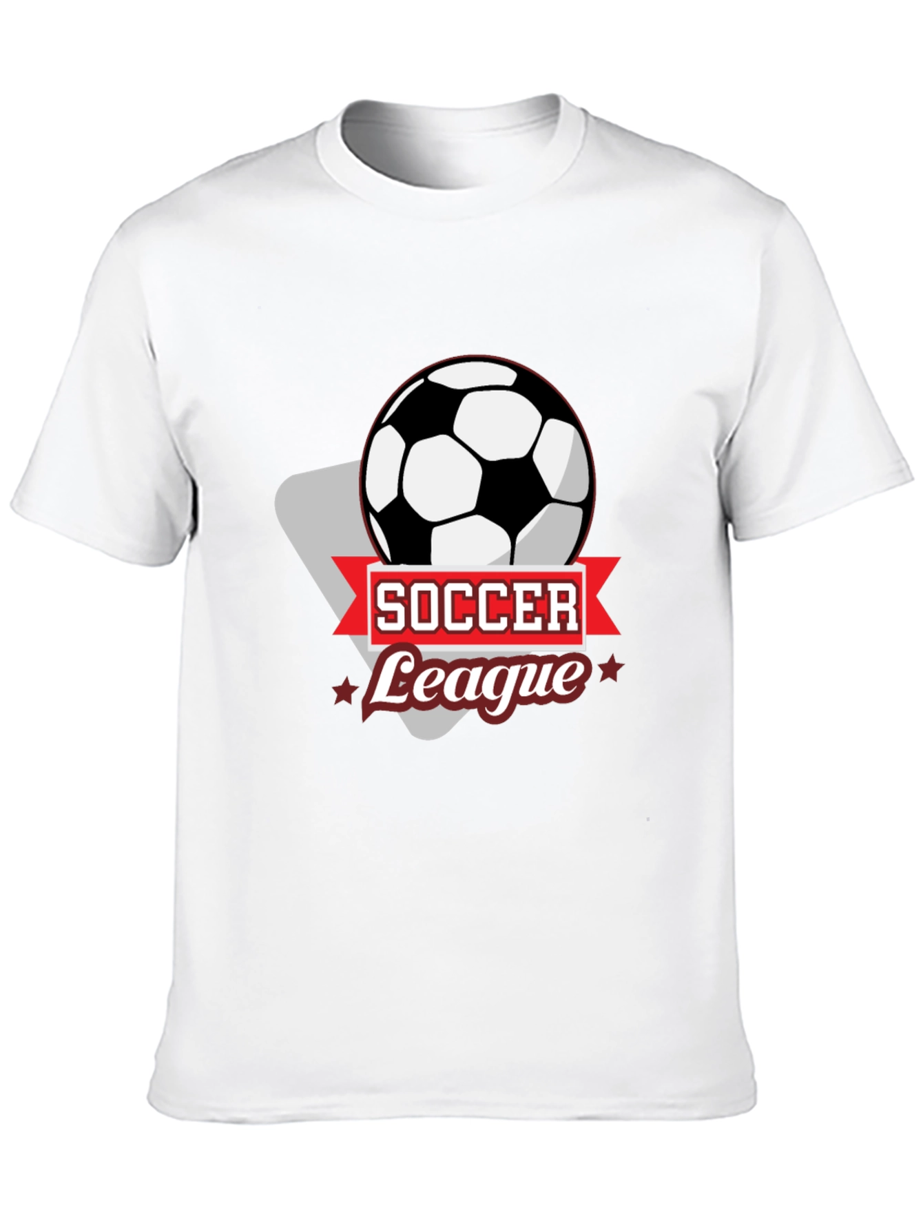 Soccer League T-Shirt - Black Graphic Tee