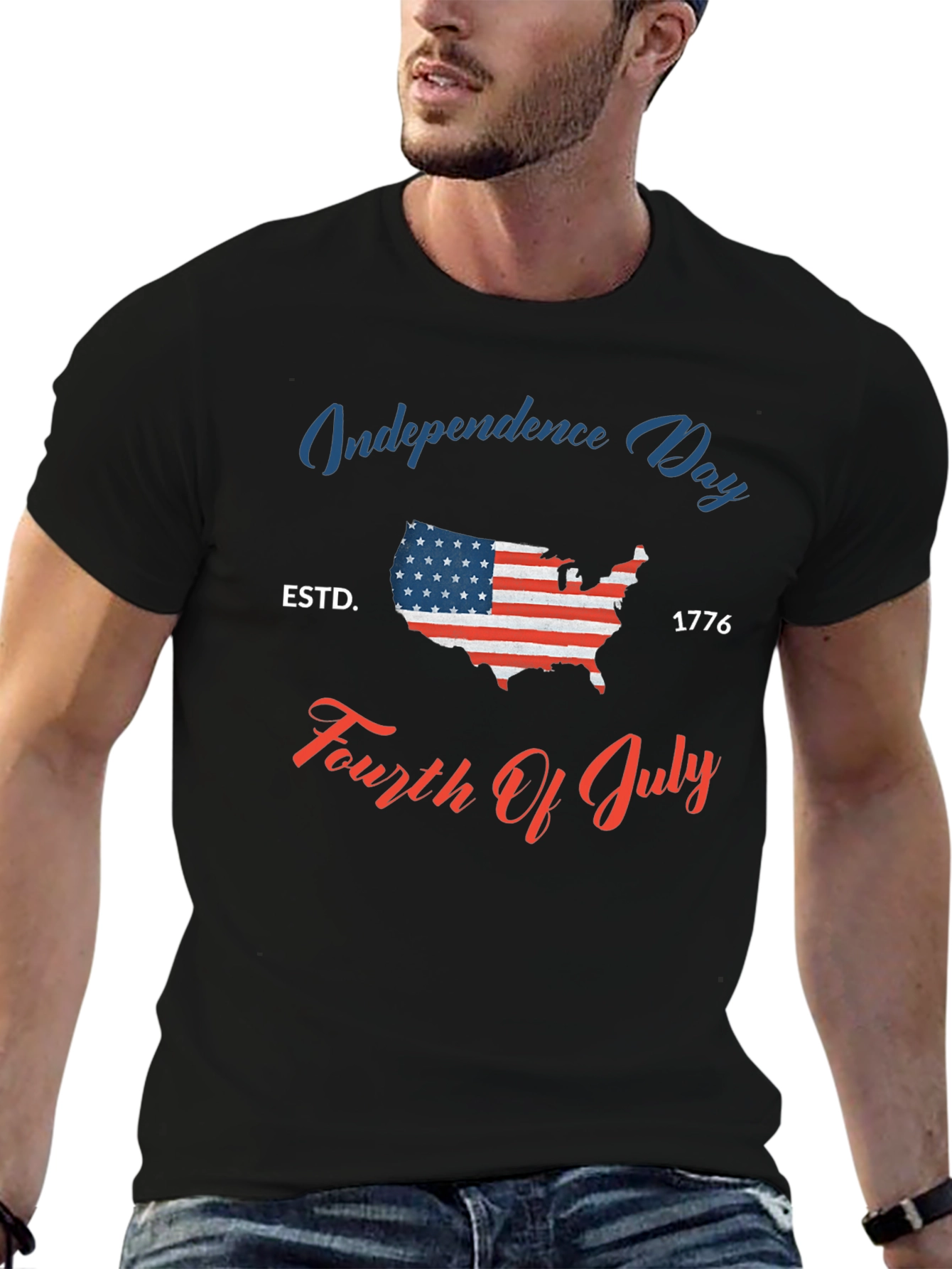 Independence Day USA Flag T-Shirt