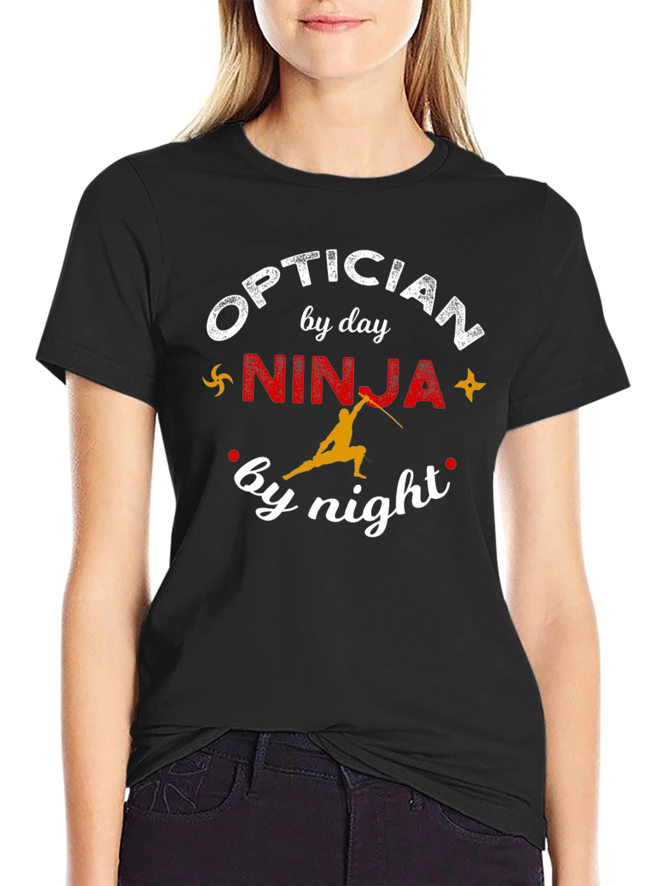 Optician Ninja Funny T-Shirt
