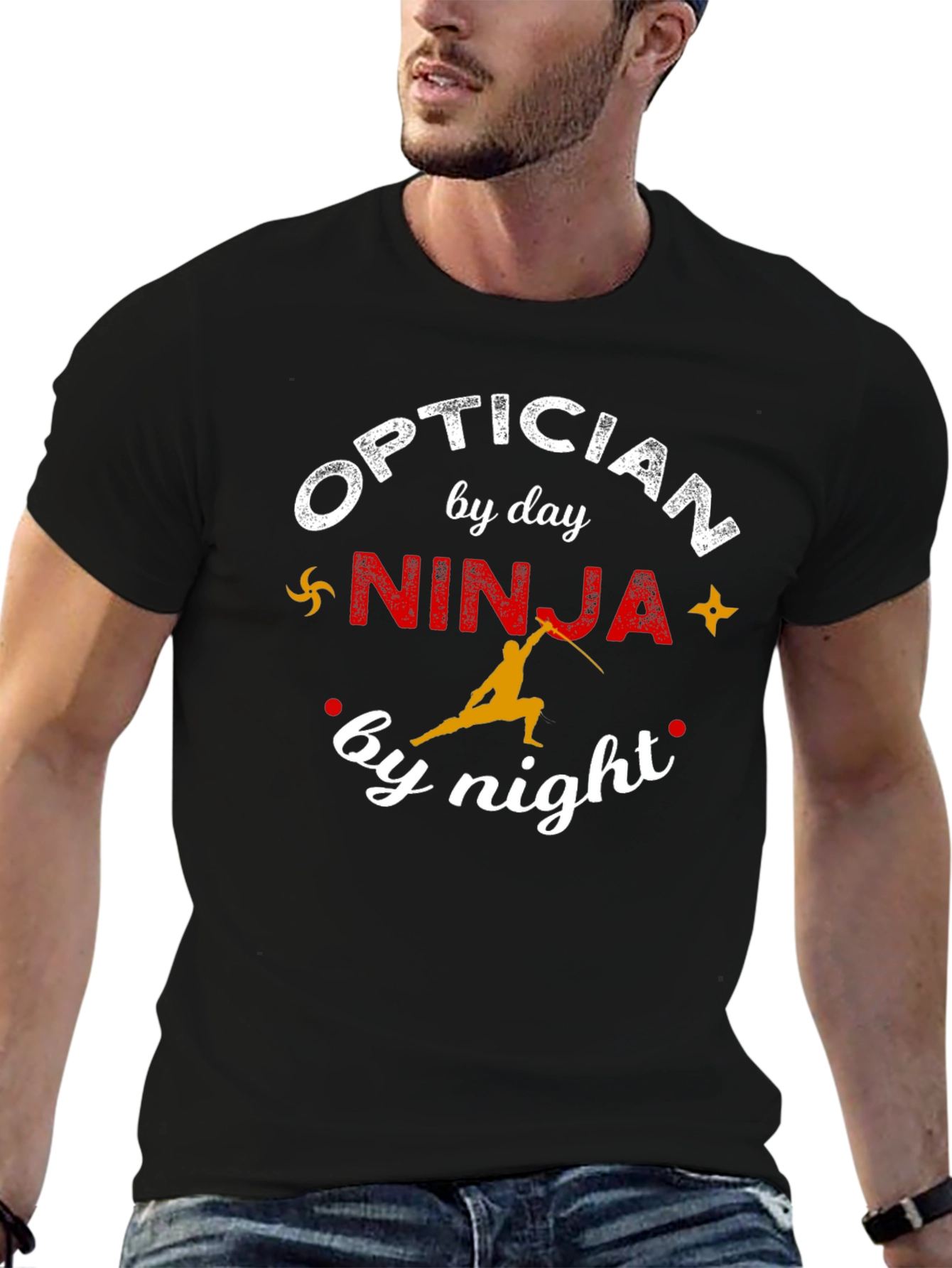 Optician Ninja Funny T-Shirt