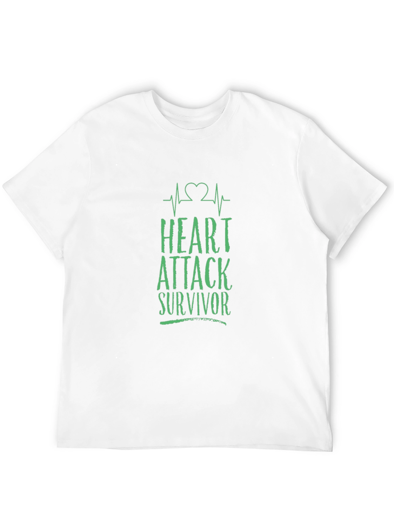 Heart Attack Survivor Graphic Tee - Black Cotton