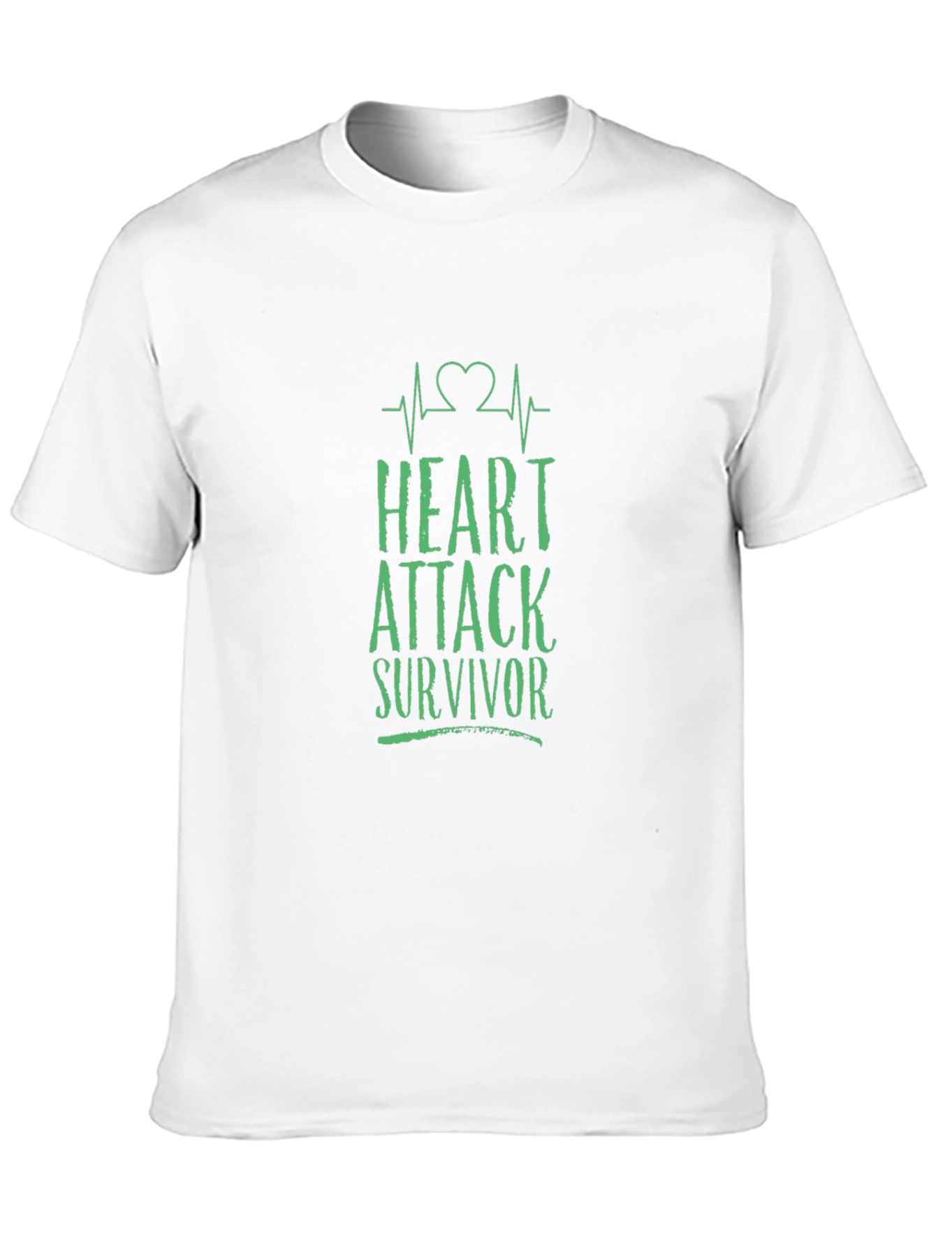 Heart Attack Survivor Graphic Tee - Black Cotton