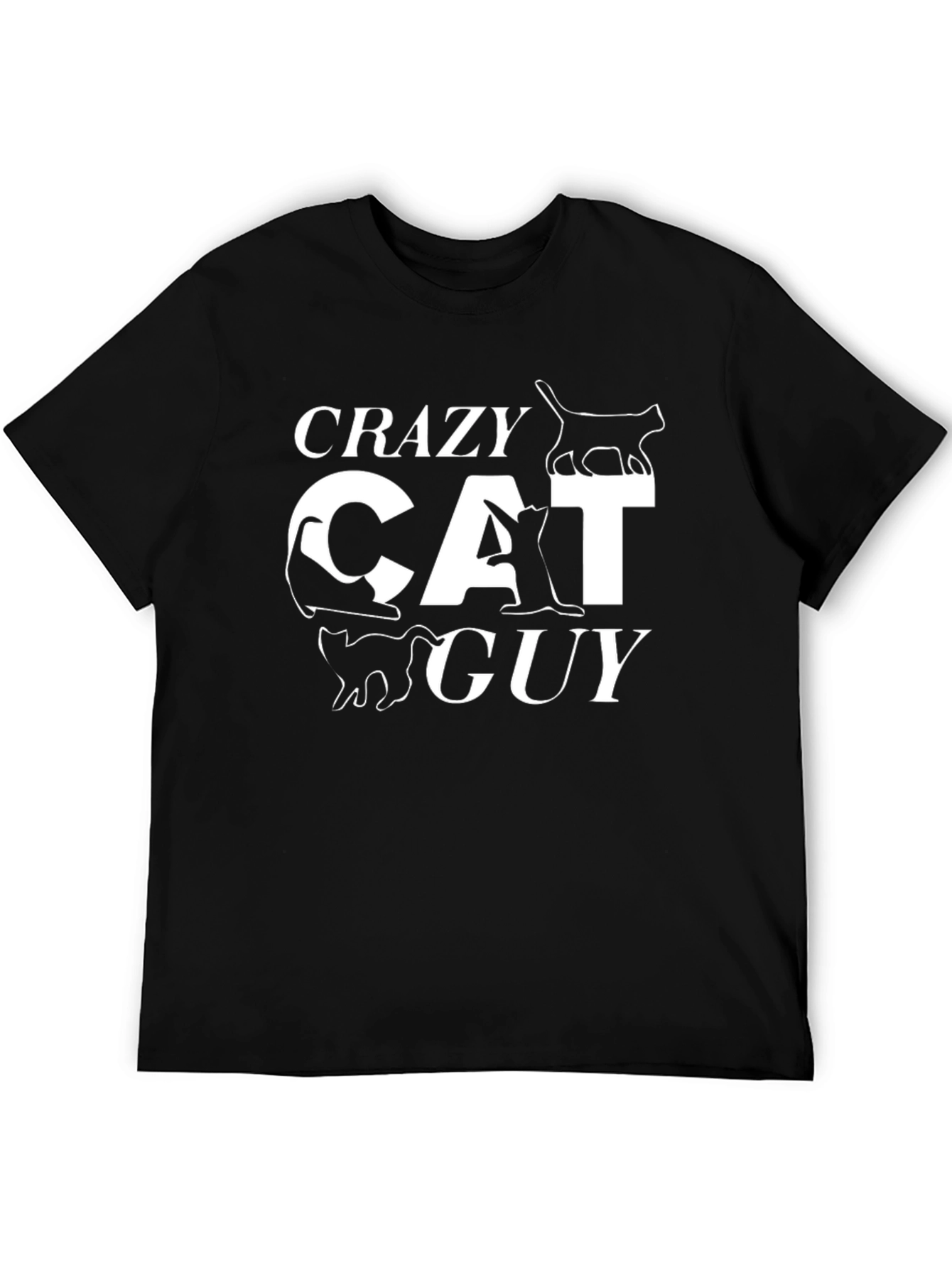 Crazy Cat Guy T-Shirt - Funny Cat Lover Tee