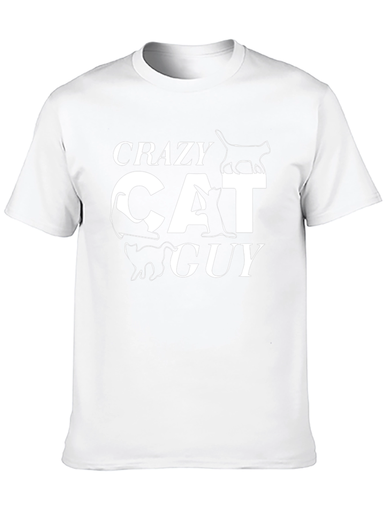 Crazy Cat Guy T-Shirt - Funny Cat Lover Tee