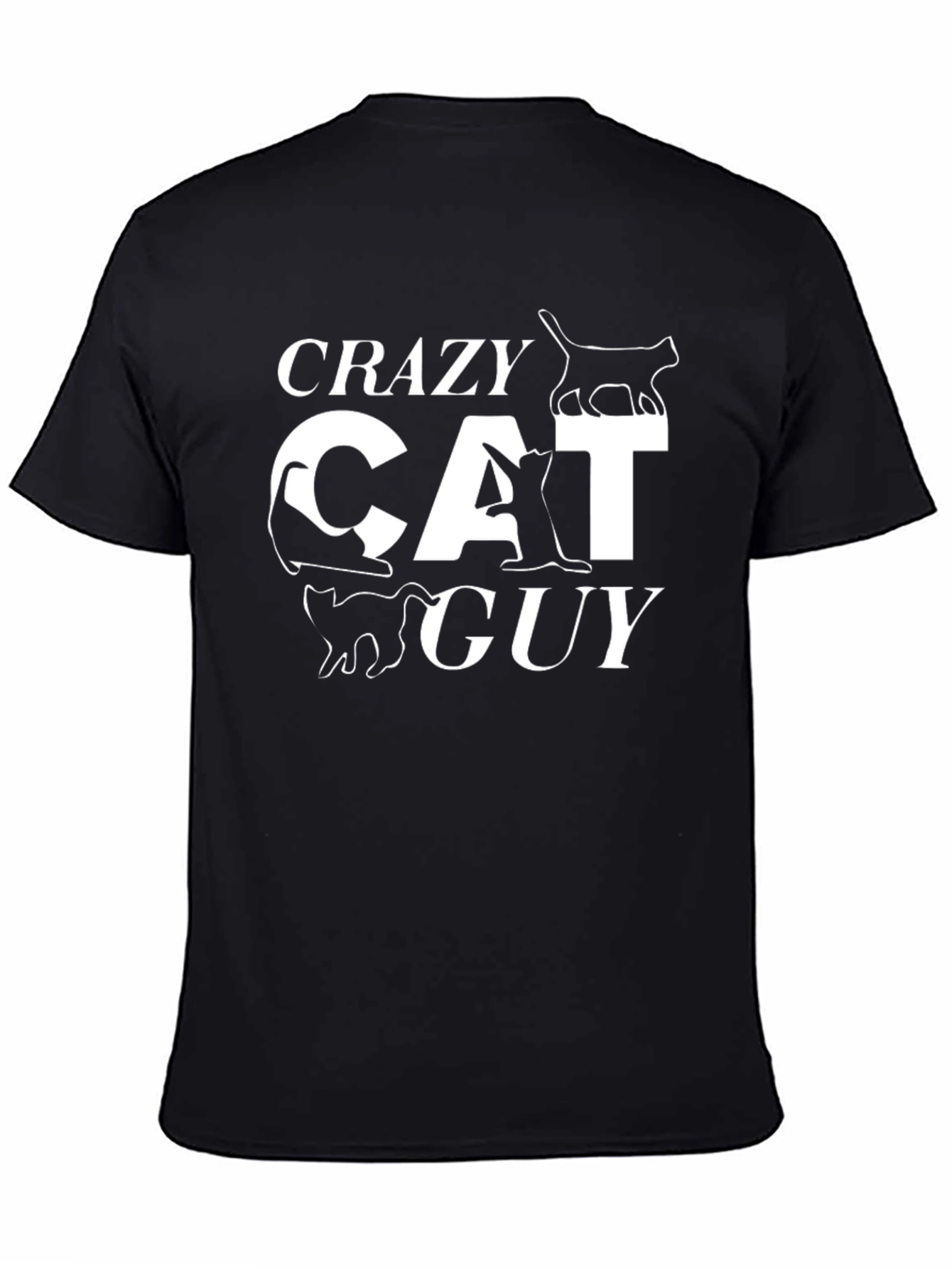 Crazy Cat Guy T-Shirt - Funny Cat Lover Tee