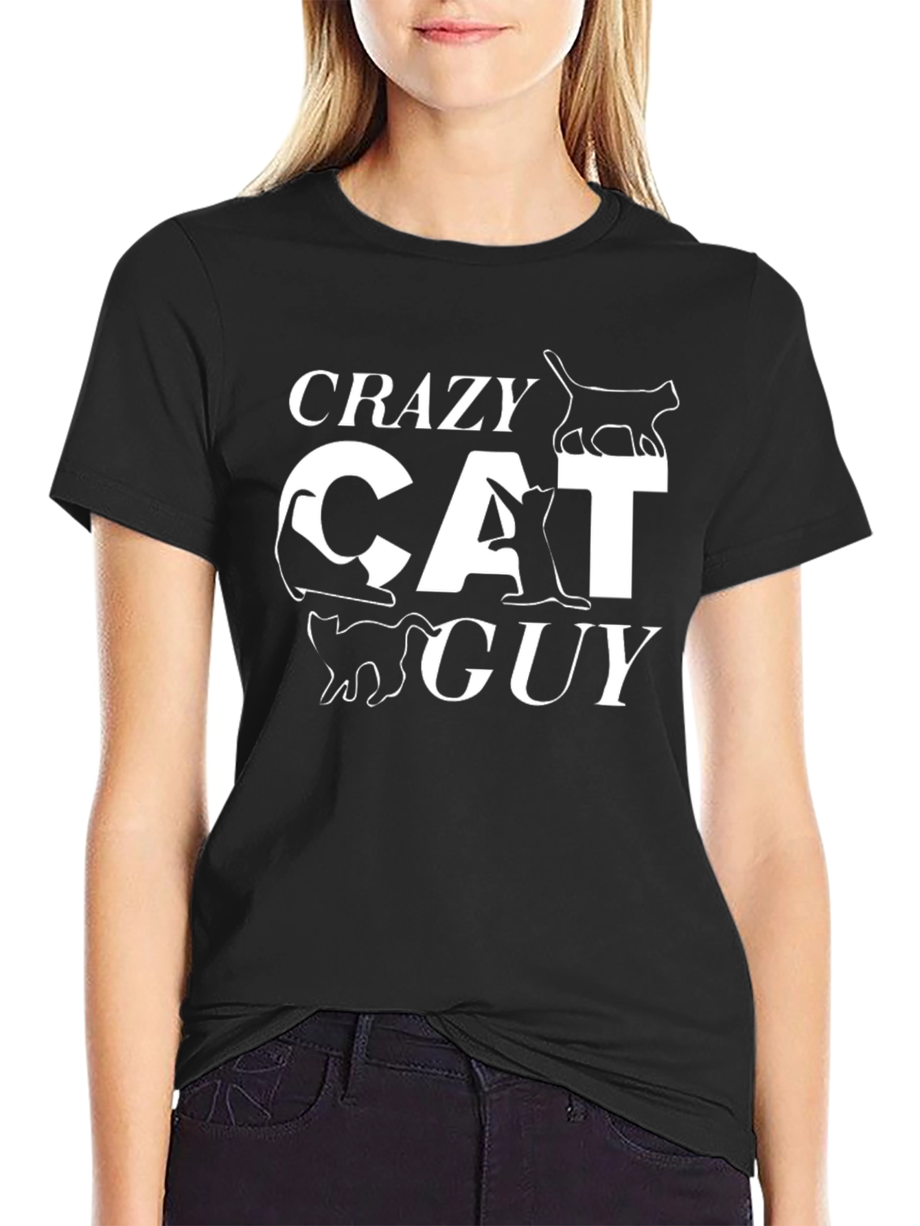 Crazy Cat Guy T-Shirt - Funny Cat Lover Tee