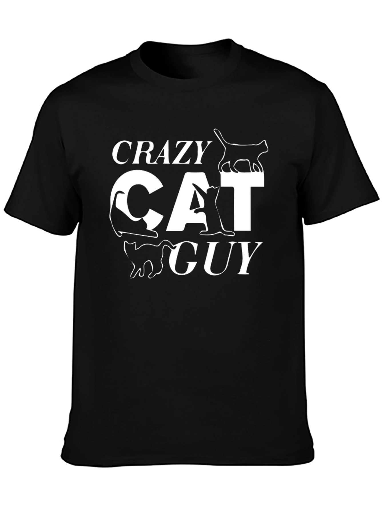 Crazy Cat Guy T-Shirt - Funny Cat Lover Tee