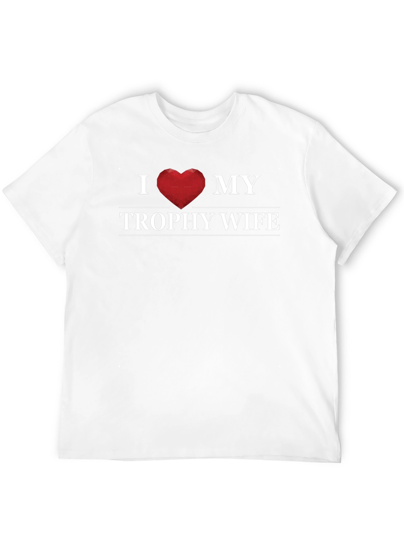 I Heart My Trophy Wife Graphic T-Shirt - Black