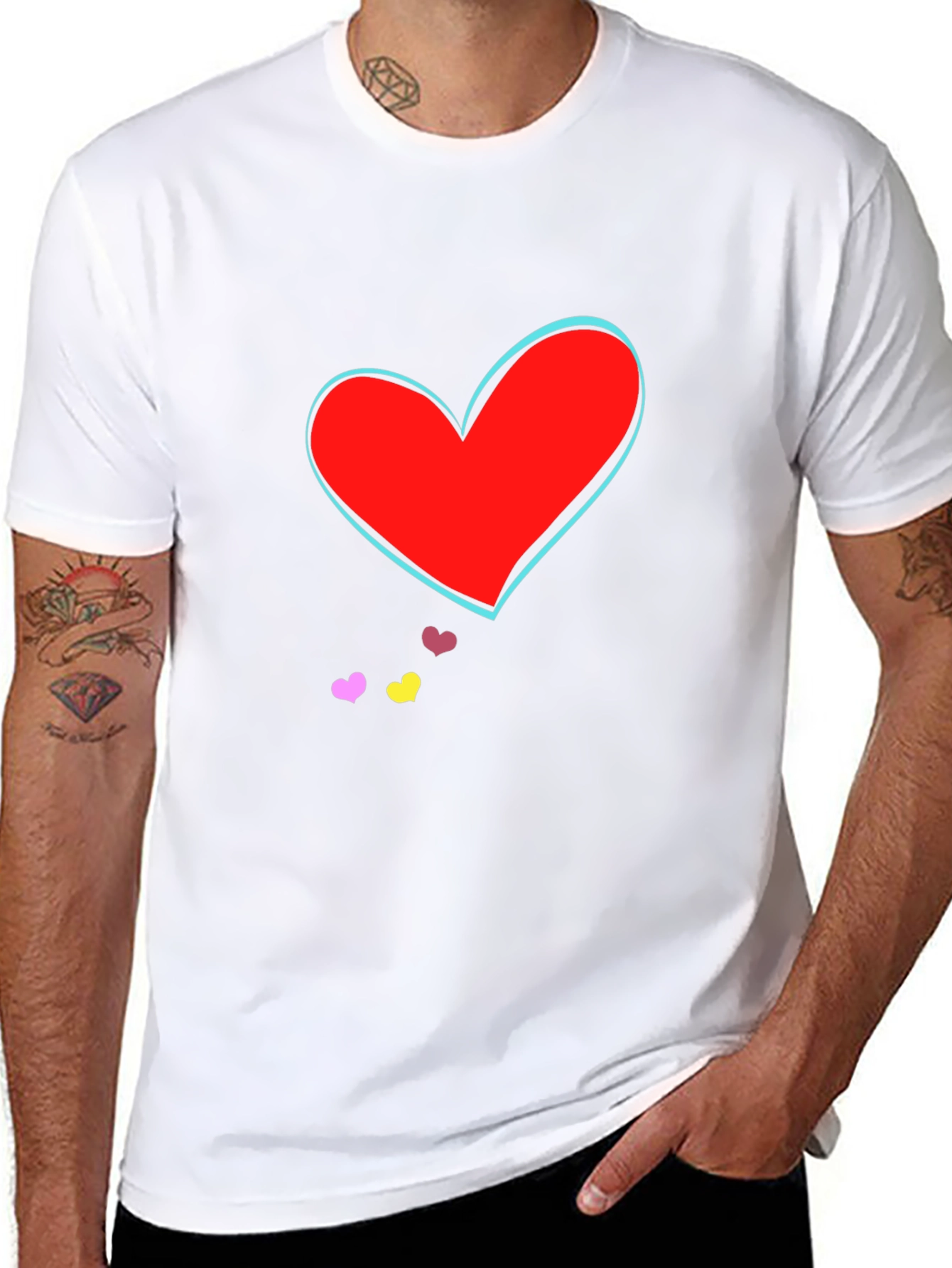 Heart Graphic Tee - Trendy Casual Wear