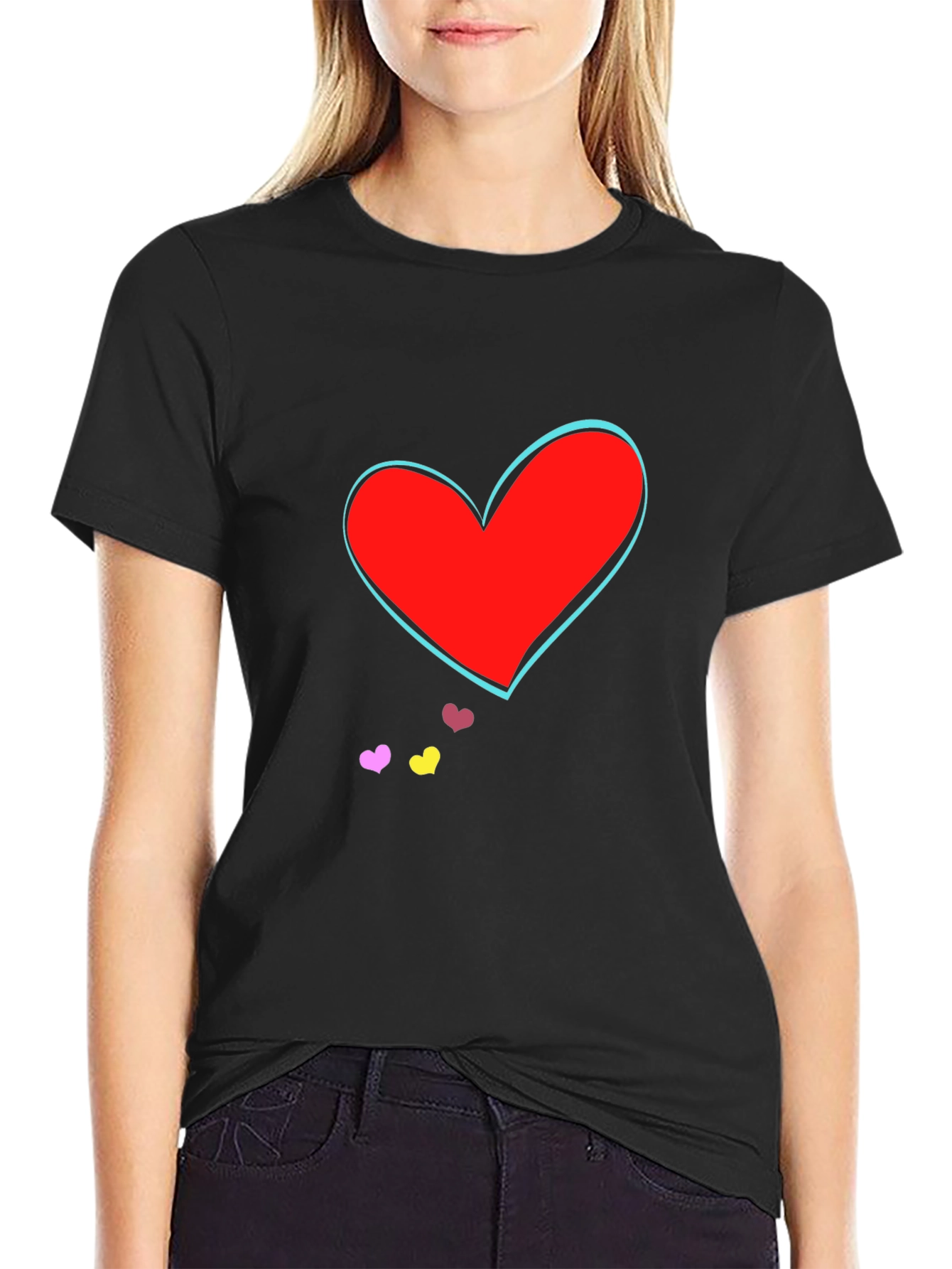 Heart Graphic Tee - Trendy Casual Wear
