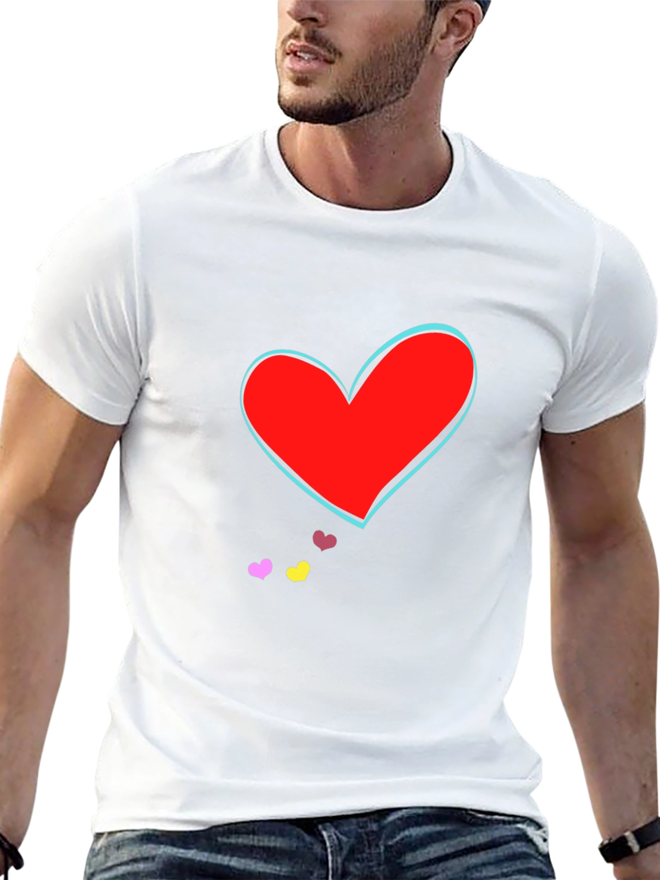 Heart Graphic Tee - Trendy Casual Wear