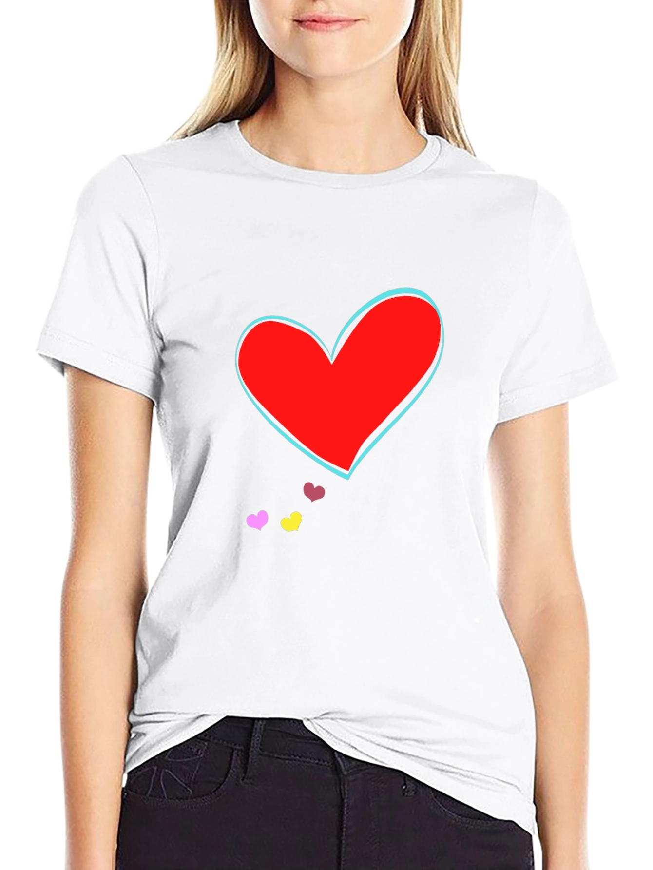 Heart Graphic Tee - Trendy Casual Wear