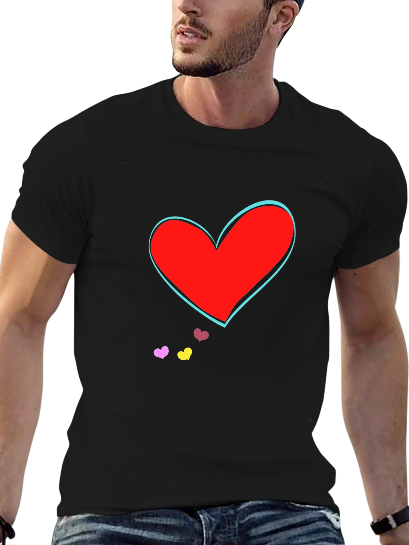 Heart Graphic Tee - Trendy Casual Wear