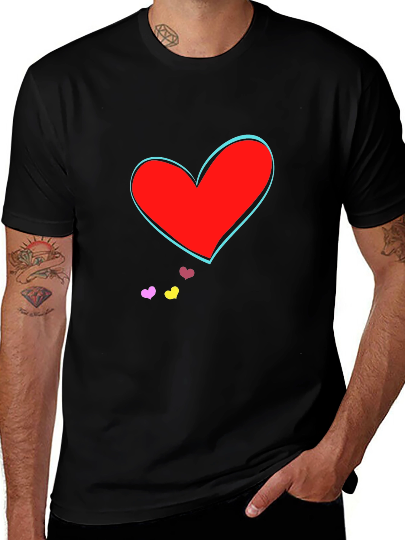 Heart Graphic Tee - Trendy Casual Wear