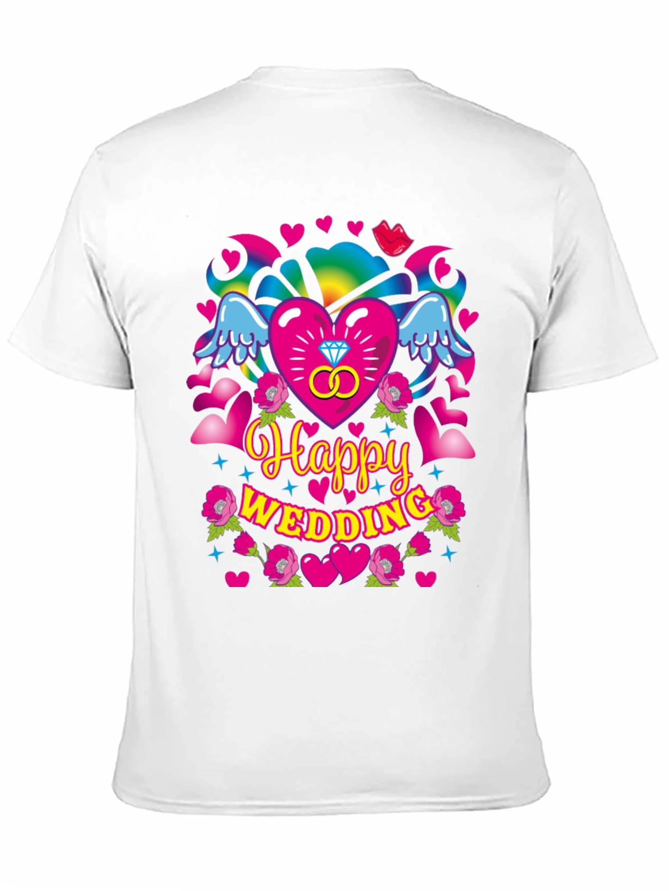 Happy Wedding Graphic T-Shirt