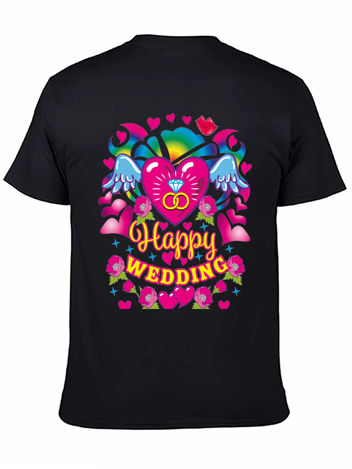 Happy Wedding Graphic T-Shirt
