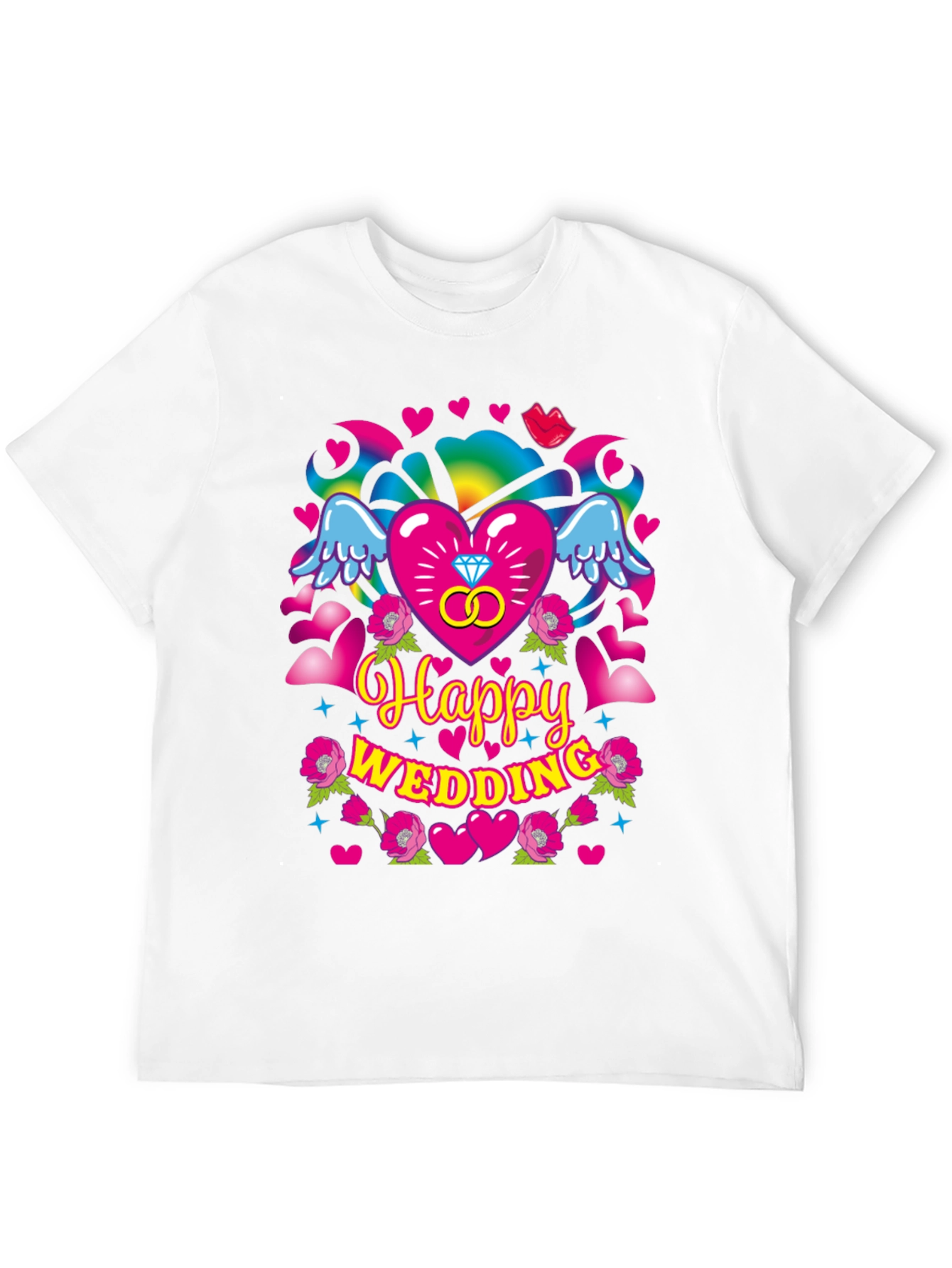 Happy Wedding Graphic T-Shirt