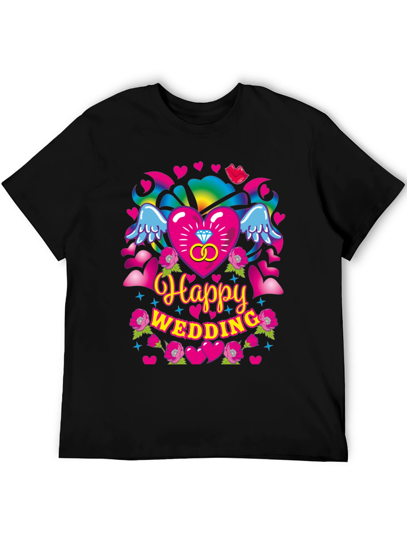 Happy Wedding Graphic T-Shirt
