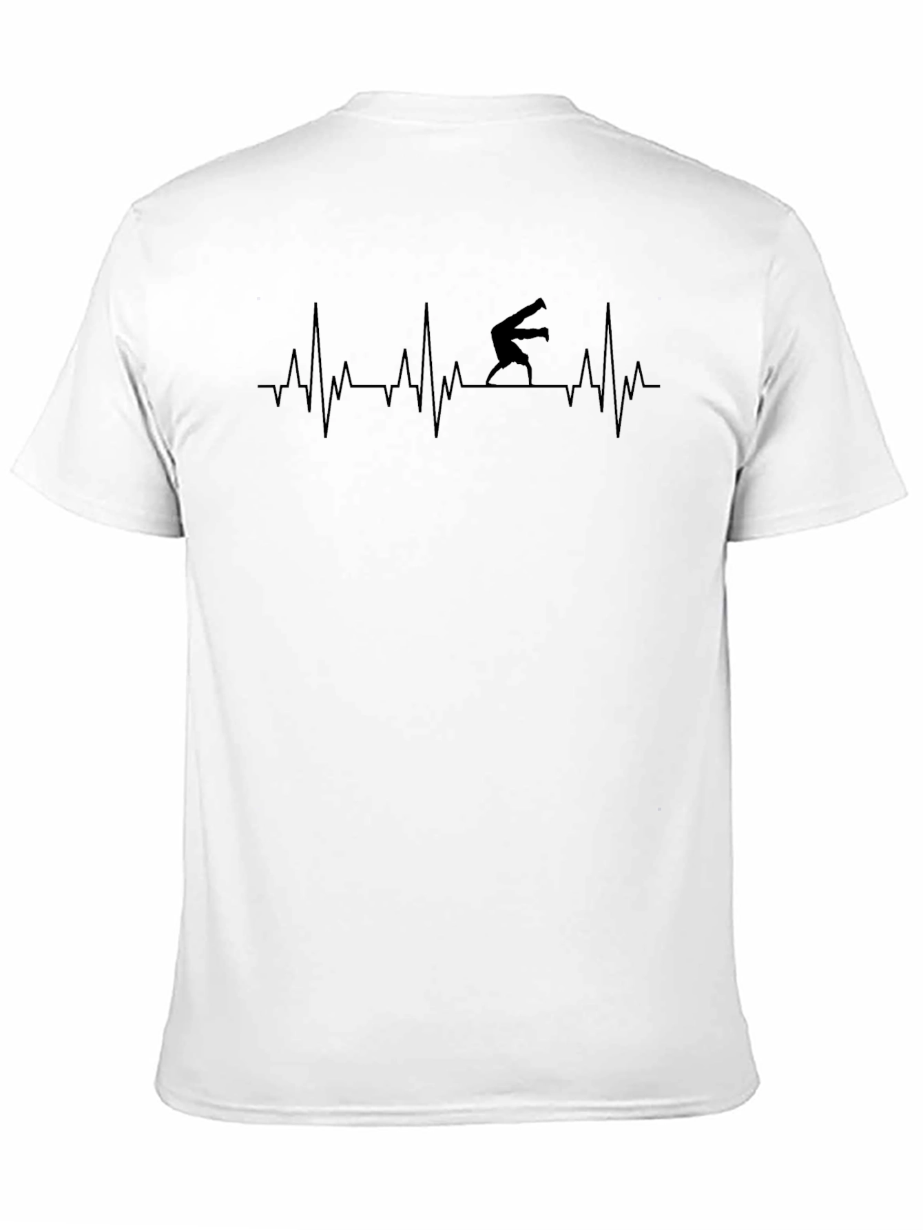 Black Heartbeat Handstand T-Shirt