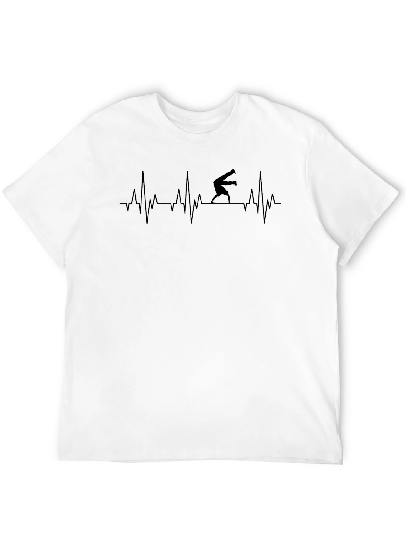 Black Heartbeat Handstand T-Shirt