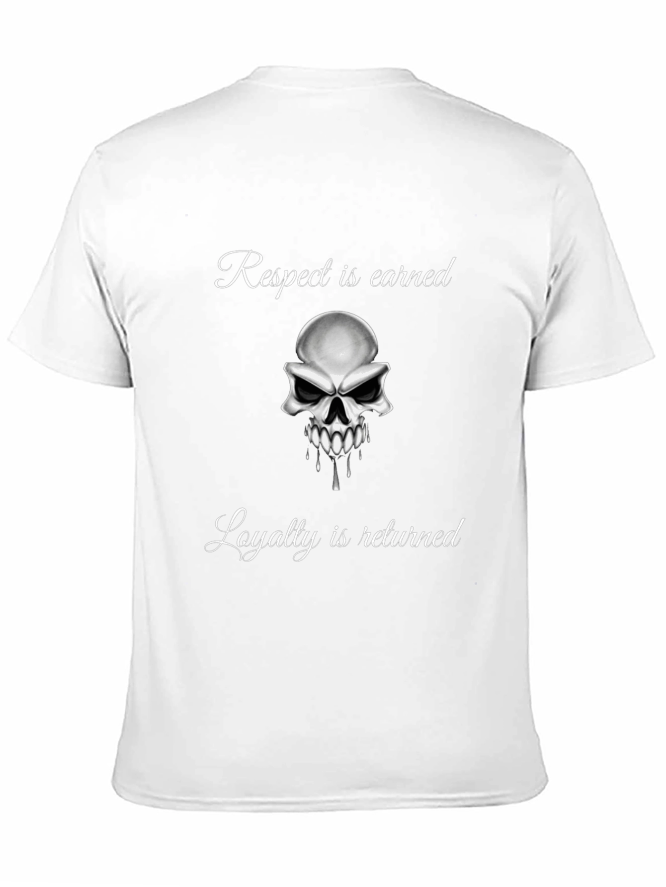Respect & Loyalty Skull Graphic T-Shirt