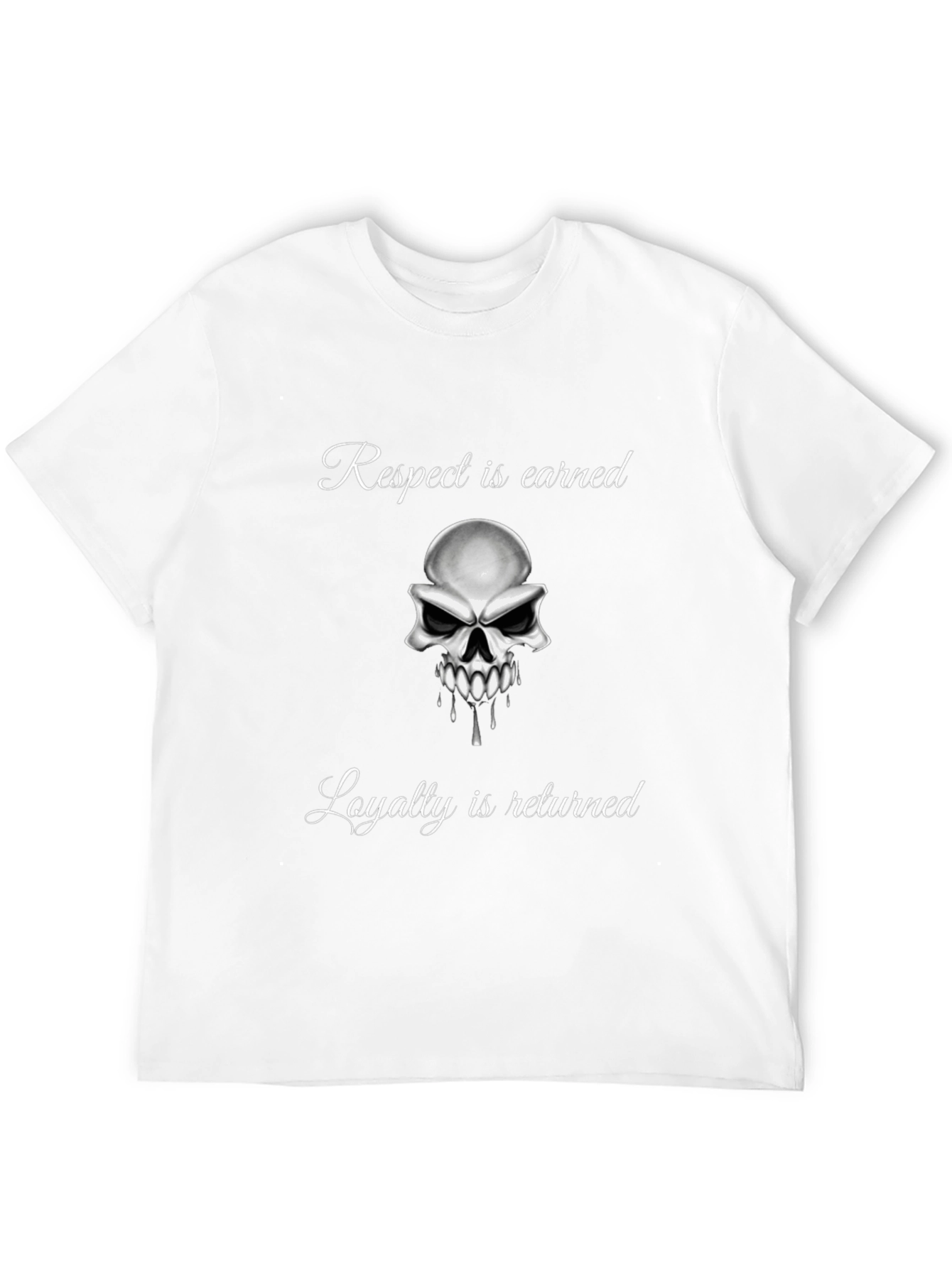 Respect & Loyalty Skull Graphic T-Shirt
