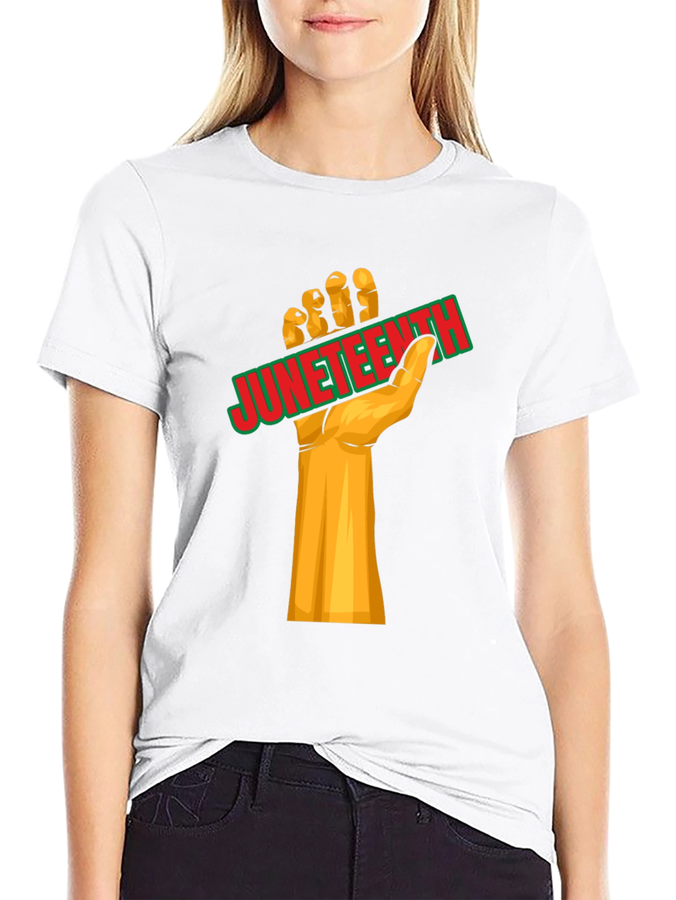 Juneteenth Fist Graphic Tee - Celebrate Freedom