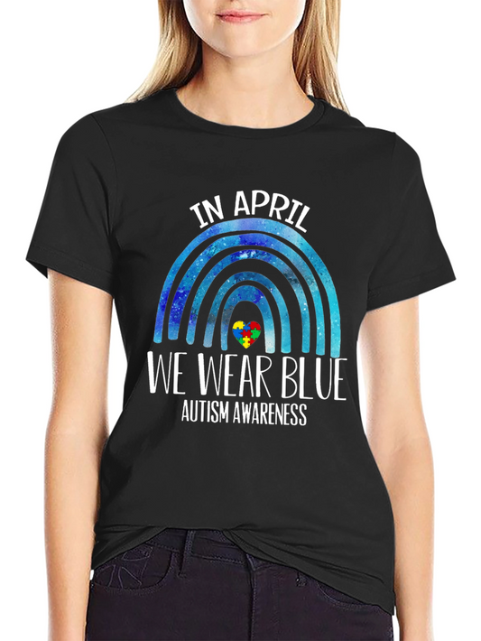 Autism Awareness T-Shirt - In April We Wear Blue