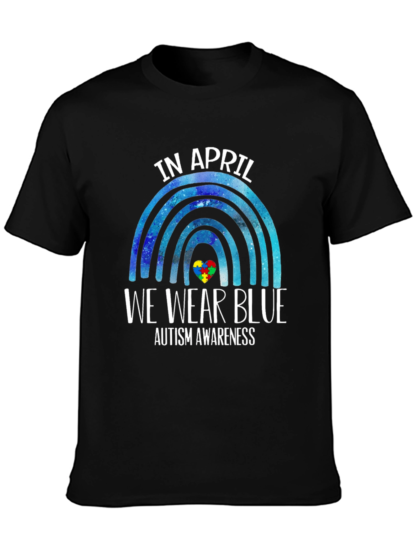 Autism Awareness T-Shirt - In April We Wear Blue