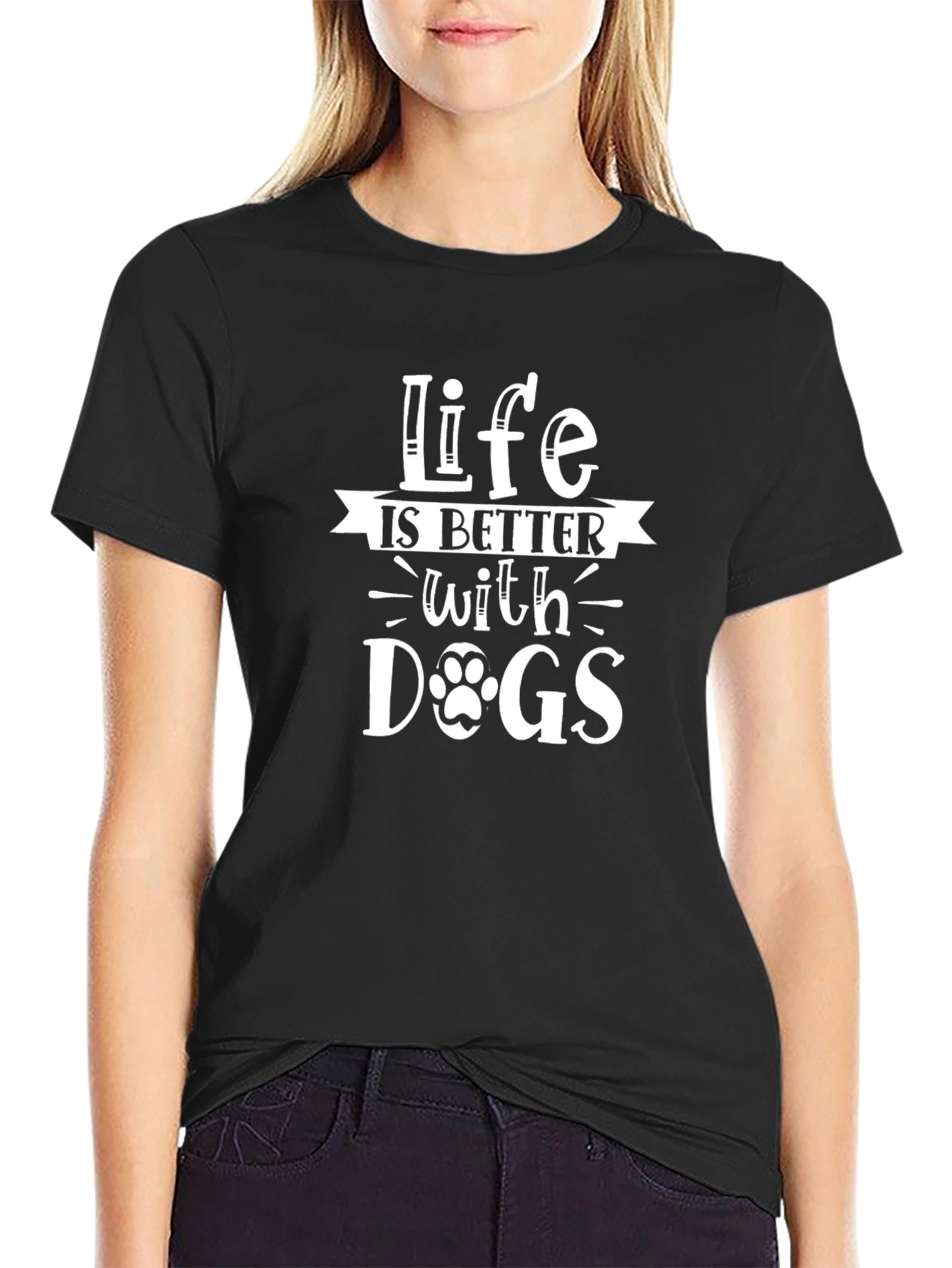 Life is Better with Dogs Graphic Tee