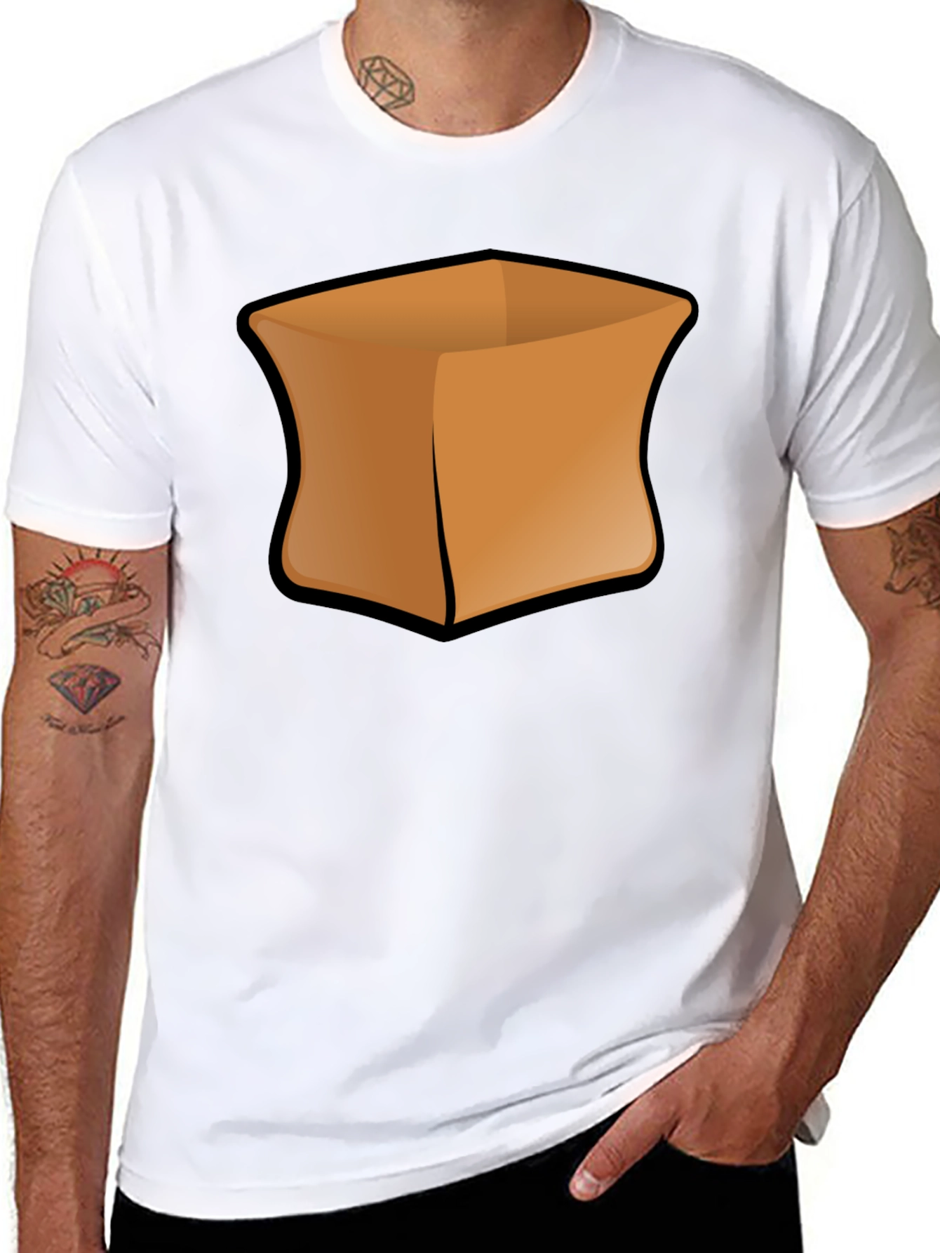 Box Graphic Mens Black T-Shirt