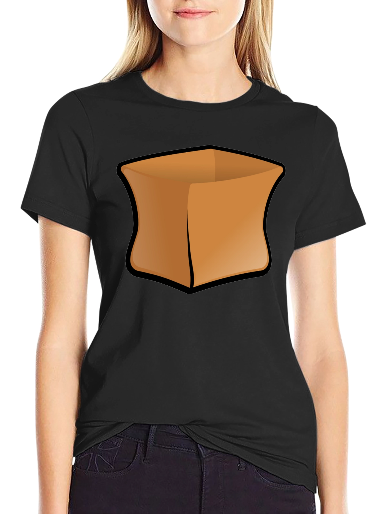Box Graphic Mens Black T-Shirt