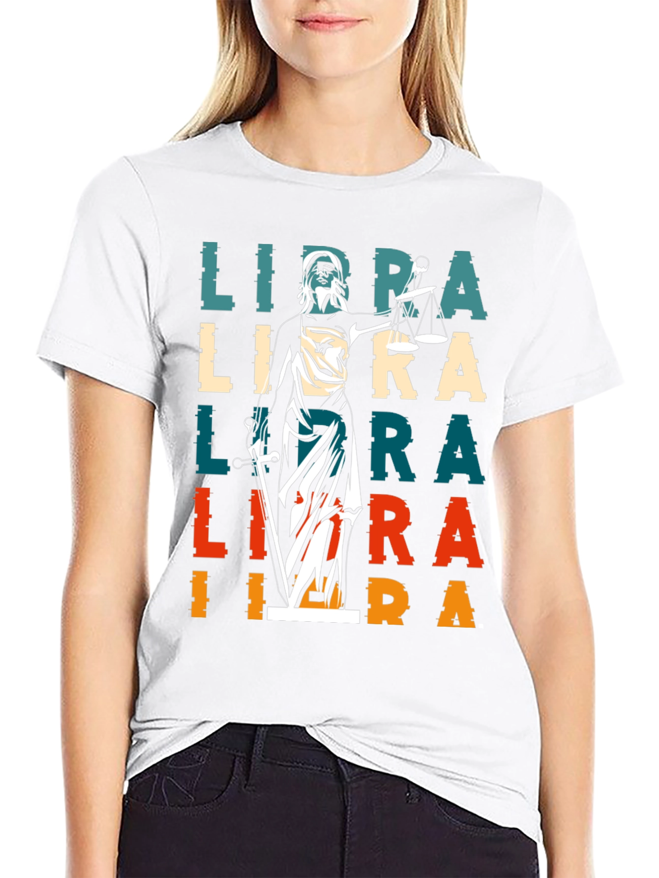 Libra Zodiac Graphic T-Shirt - Scales of Justice Tee