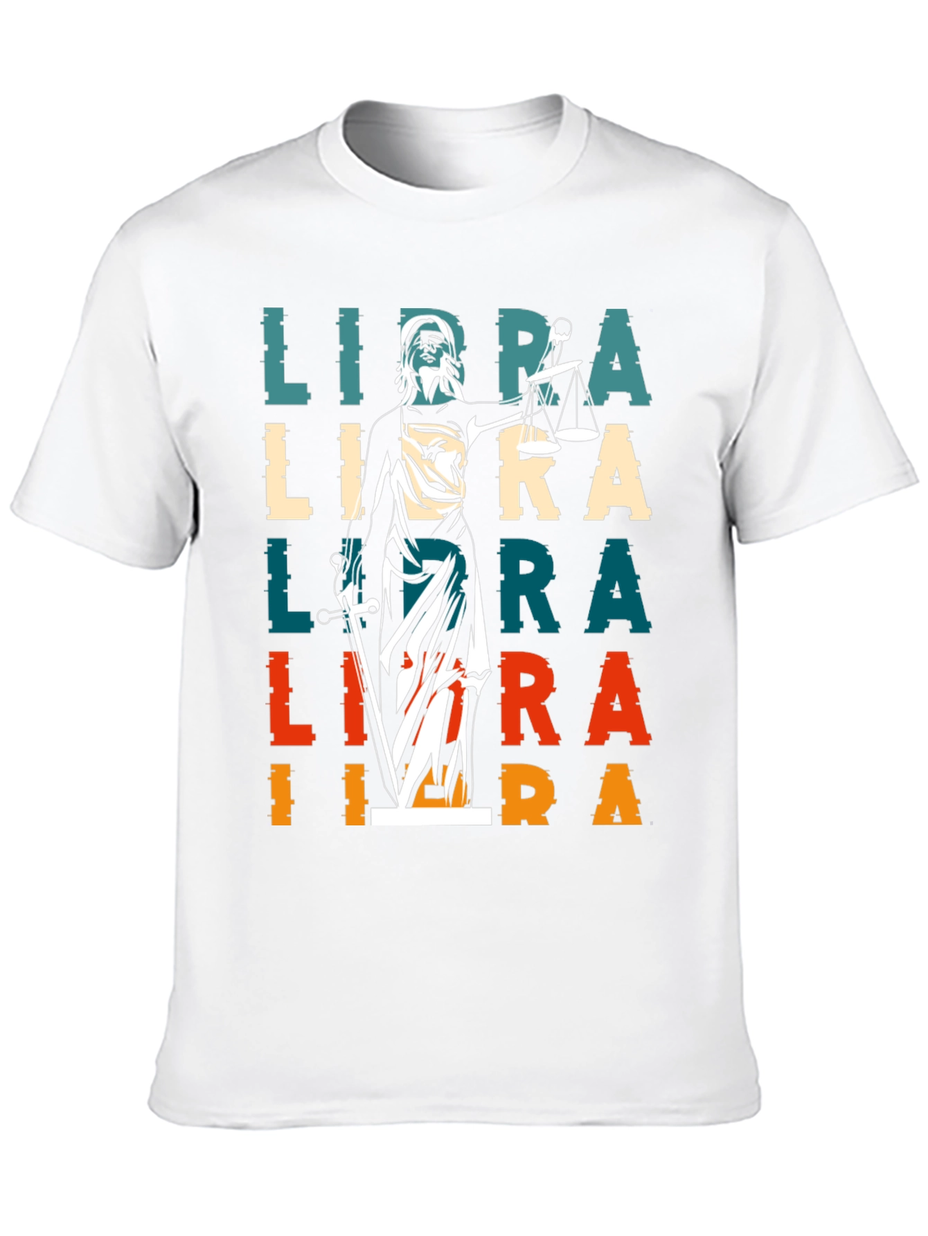 Libra Zodiac Graphic T-Shirt - Scales of Justice Tee
