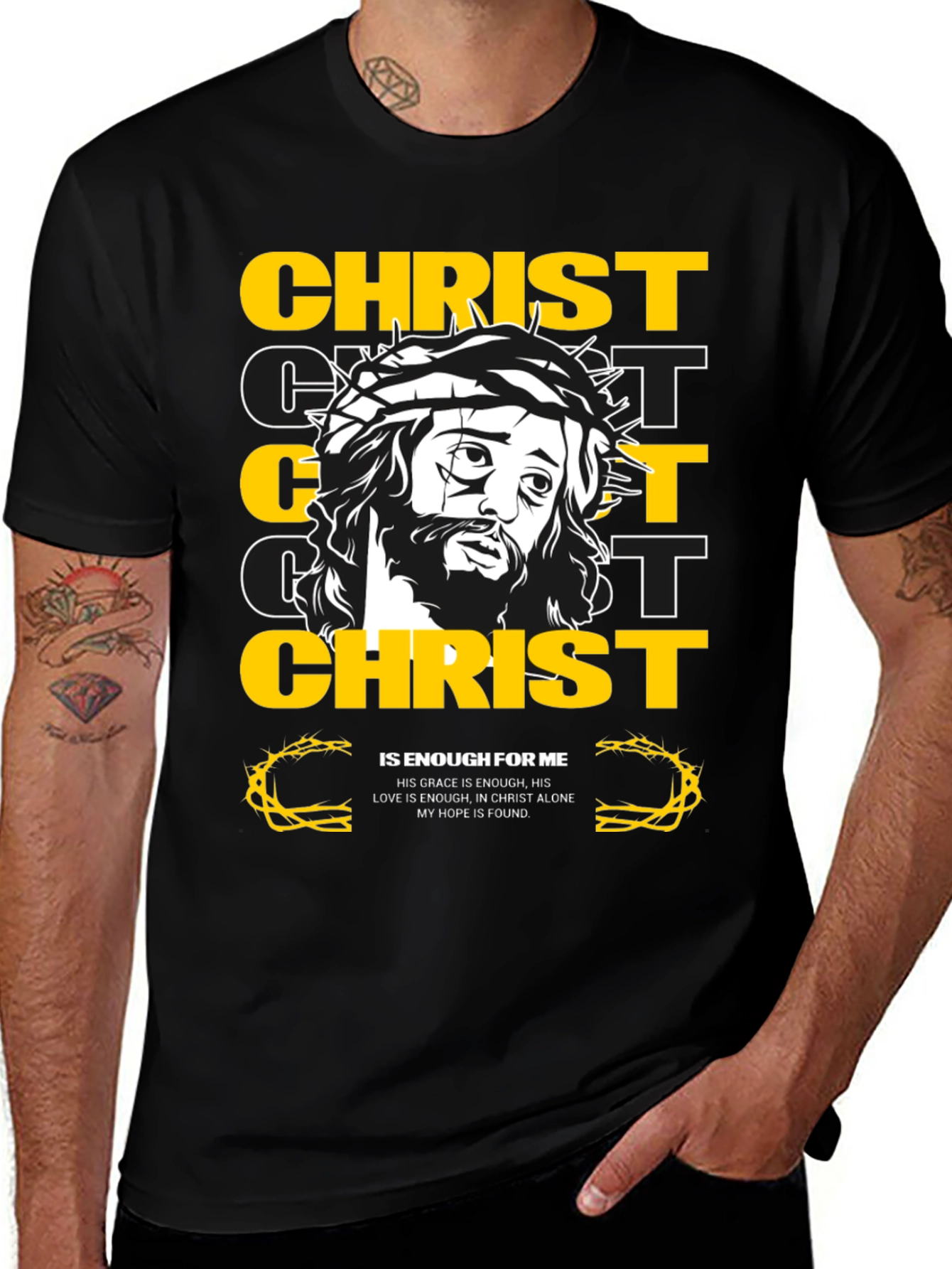 Christ Is Enough Graphic Tee - Christian Apparel