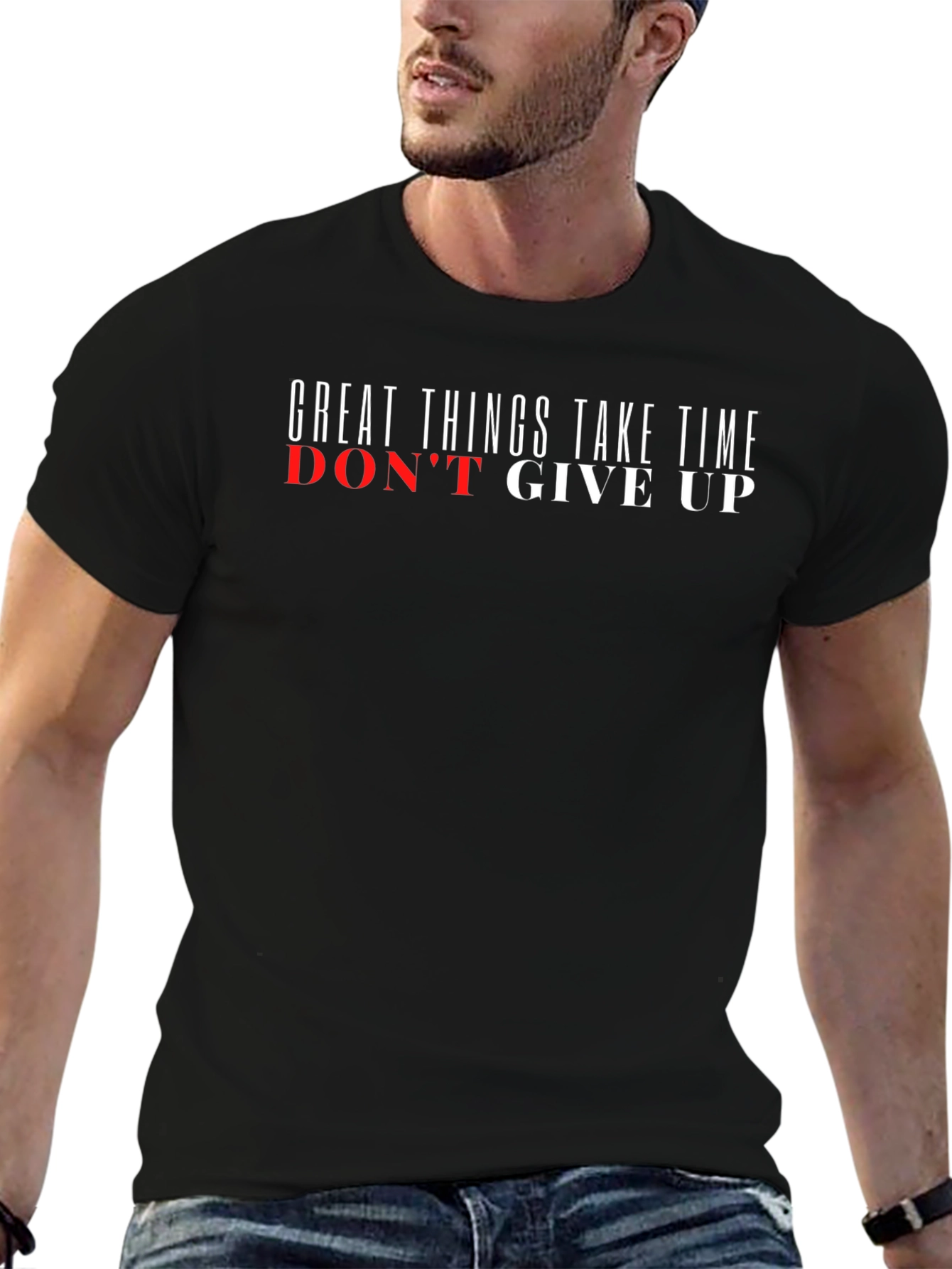 Motivational Graphic Tee - Dont Give Up