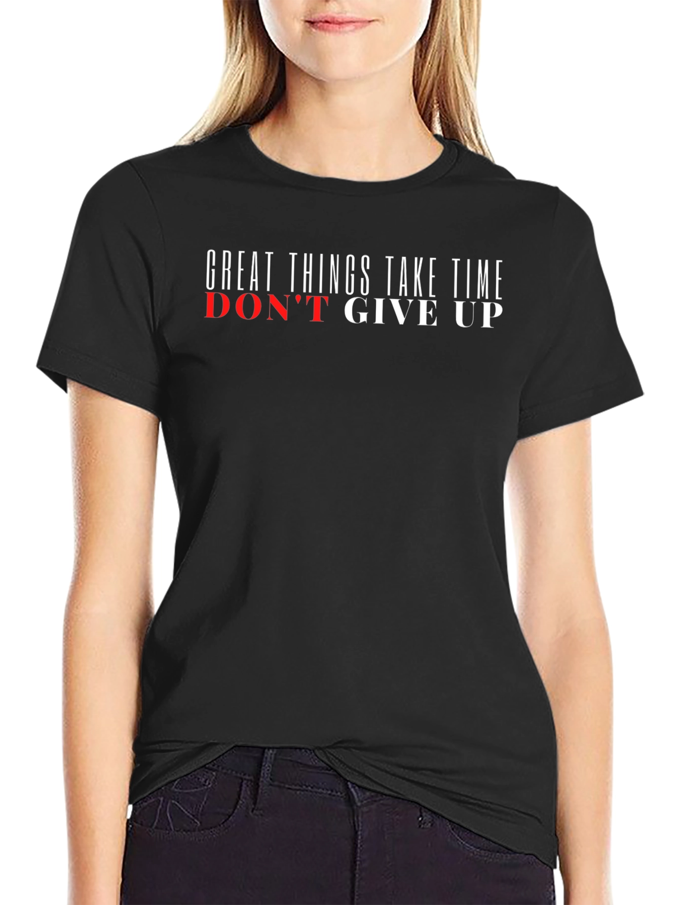 Motivational Graphic Tee - Dont Give Up